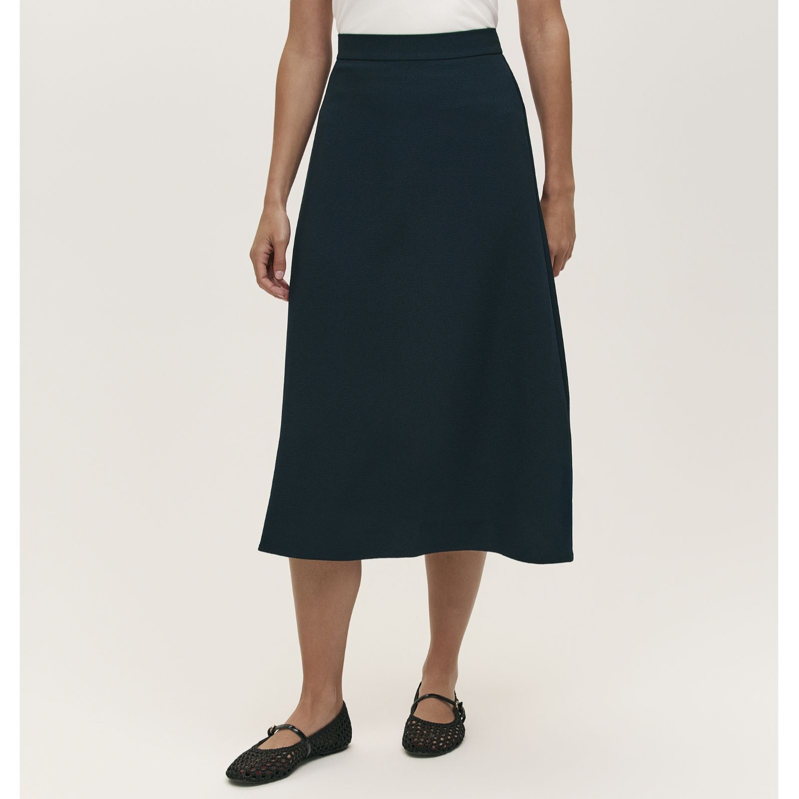 Finery London Ramona Rich Crepe Midi Skirt