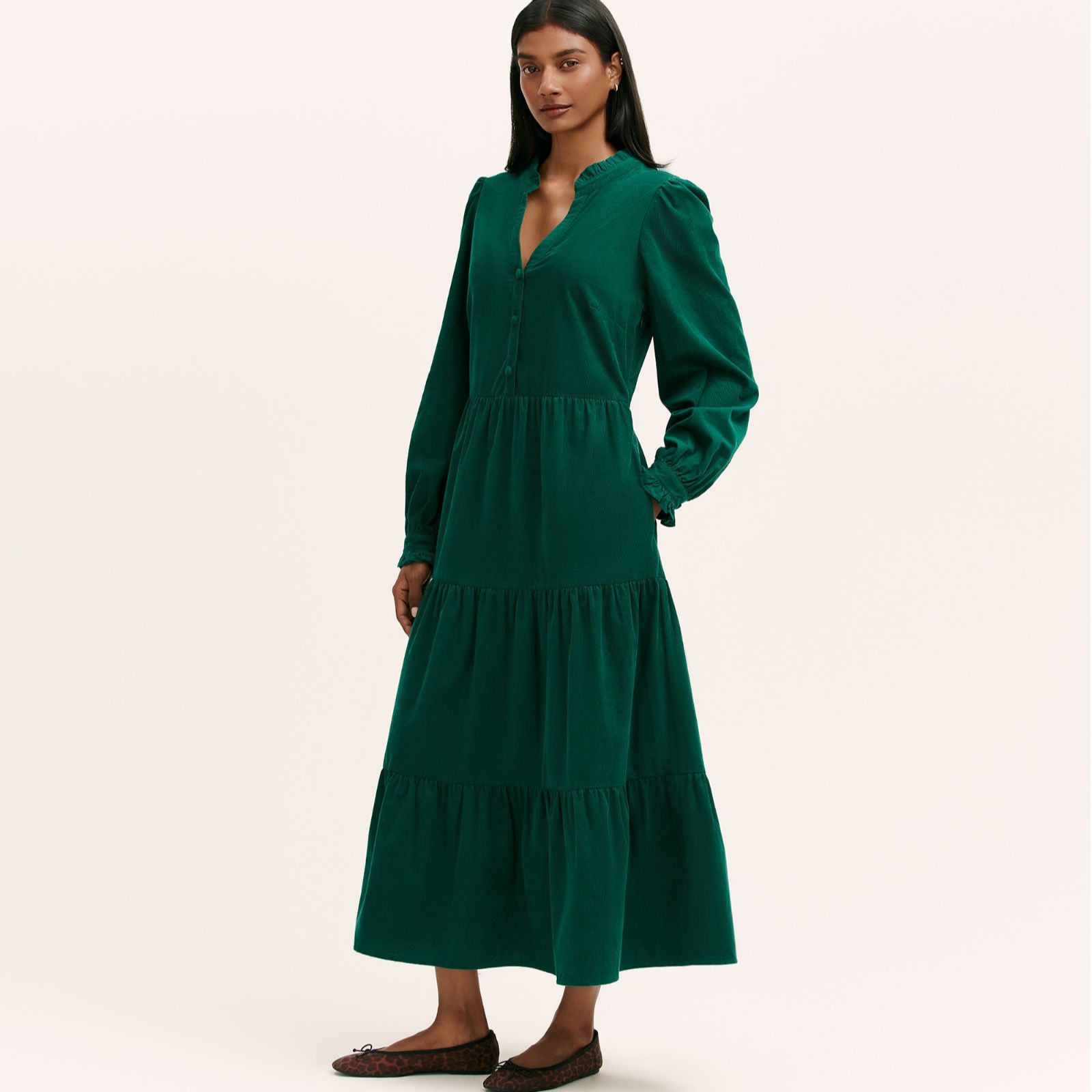 Finery London Gianna Corduroy Midi Dress