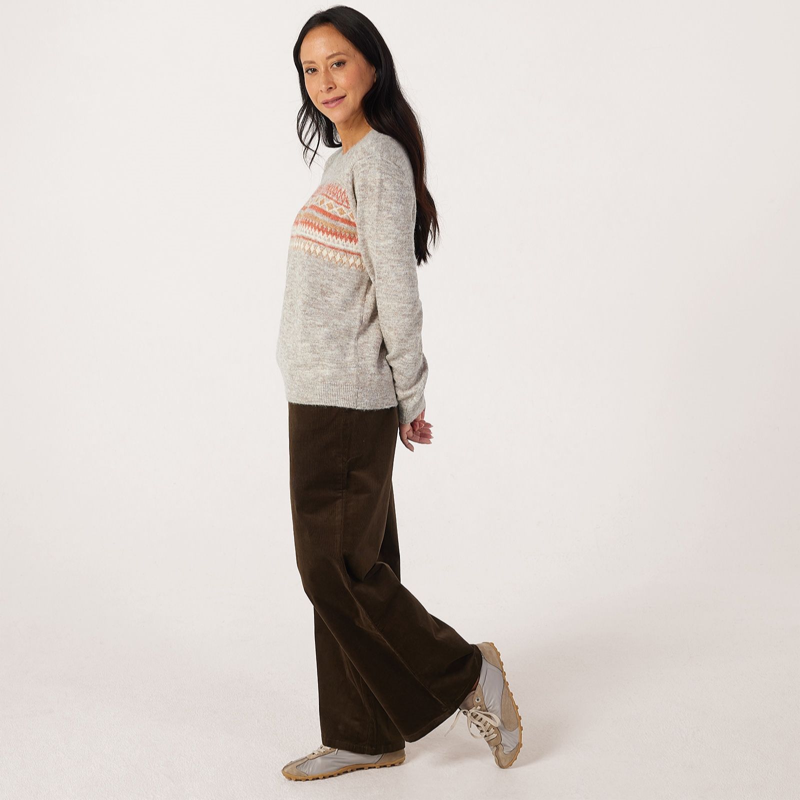 Denim & Co. Fairisle Jumper