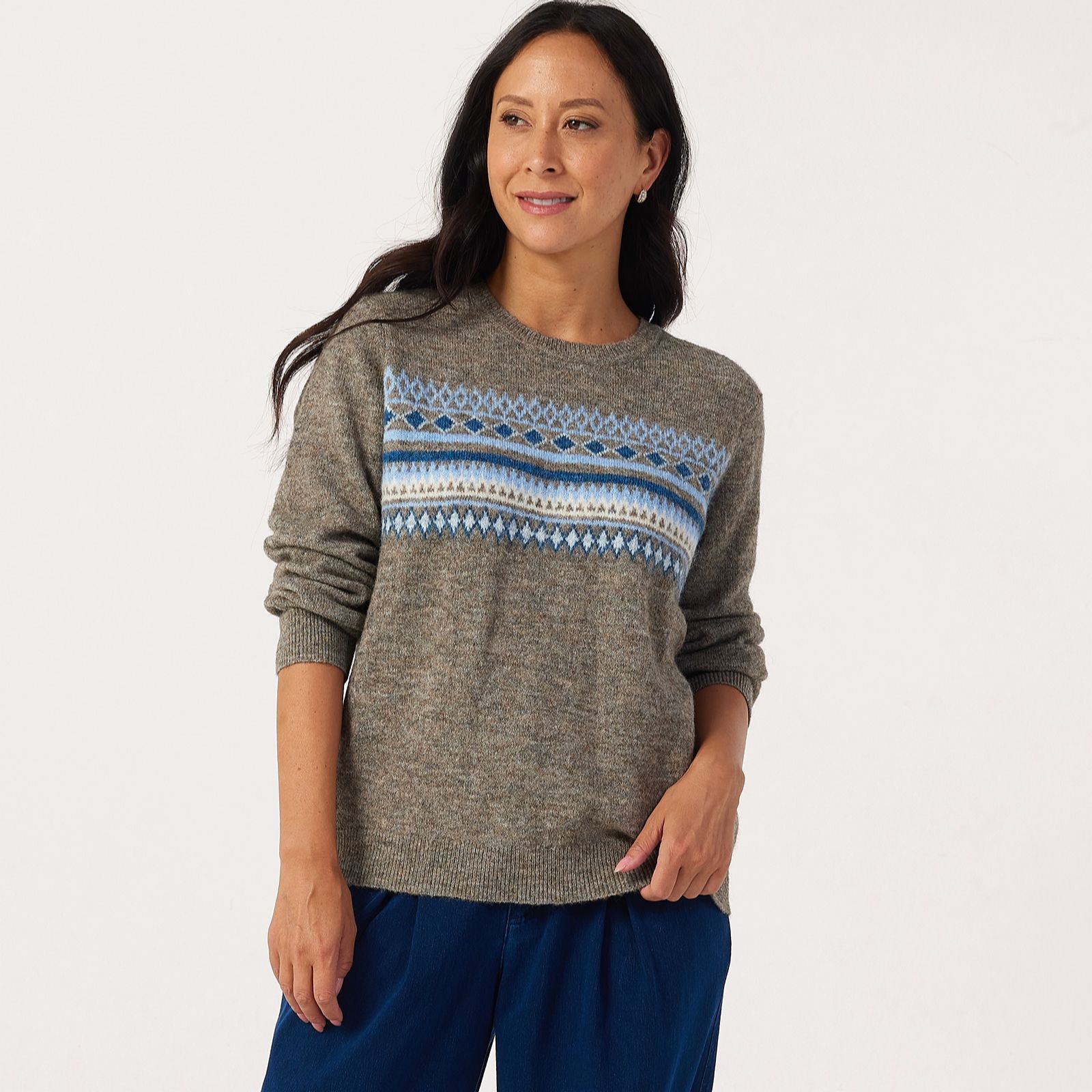 Denim & Co. Fairisle Jumper