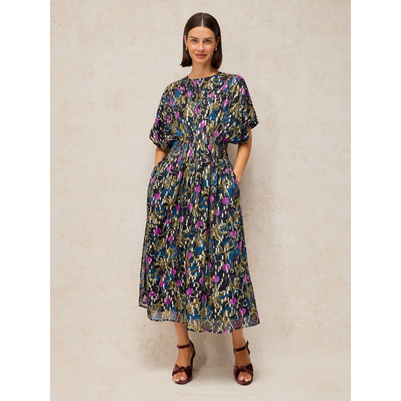 White Stuff Katie Pleat Dress Petite