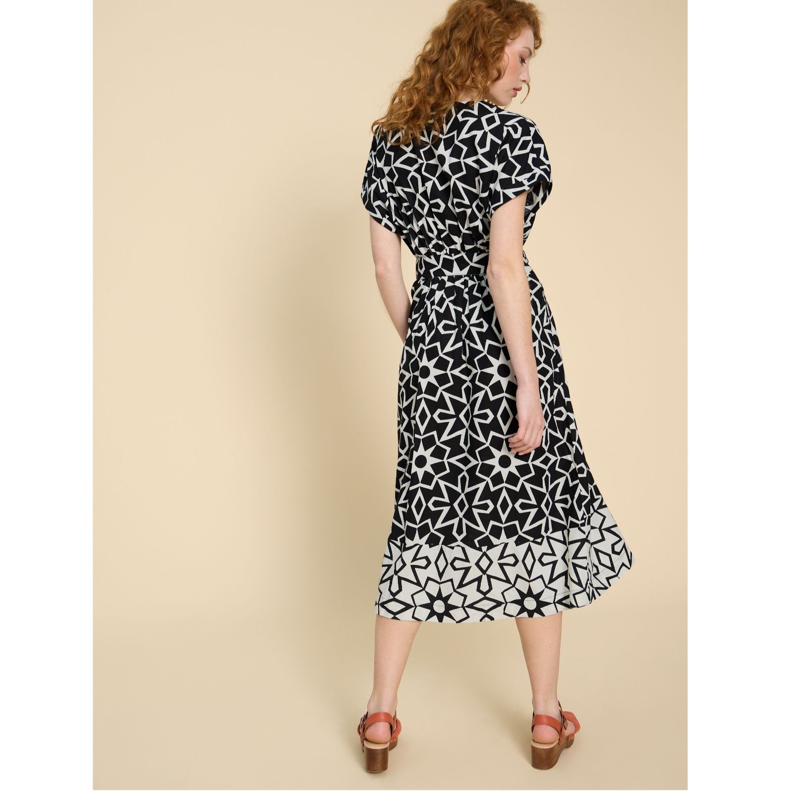 White Stuff Sophie Linen Blend Wrap Dress QVC UK