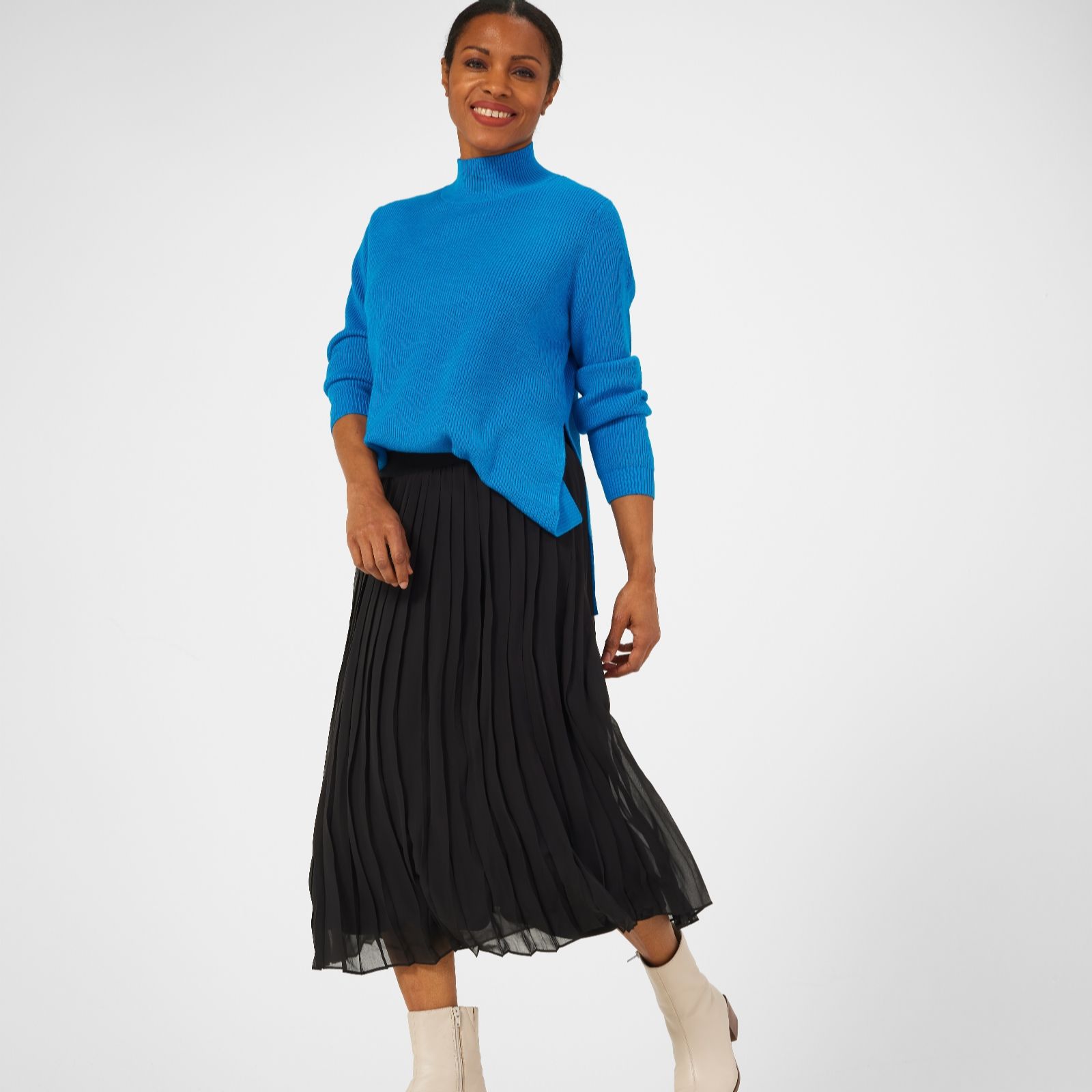 Long black hotsell skirt outfit qvc