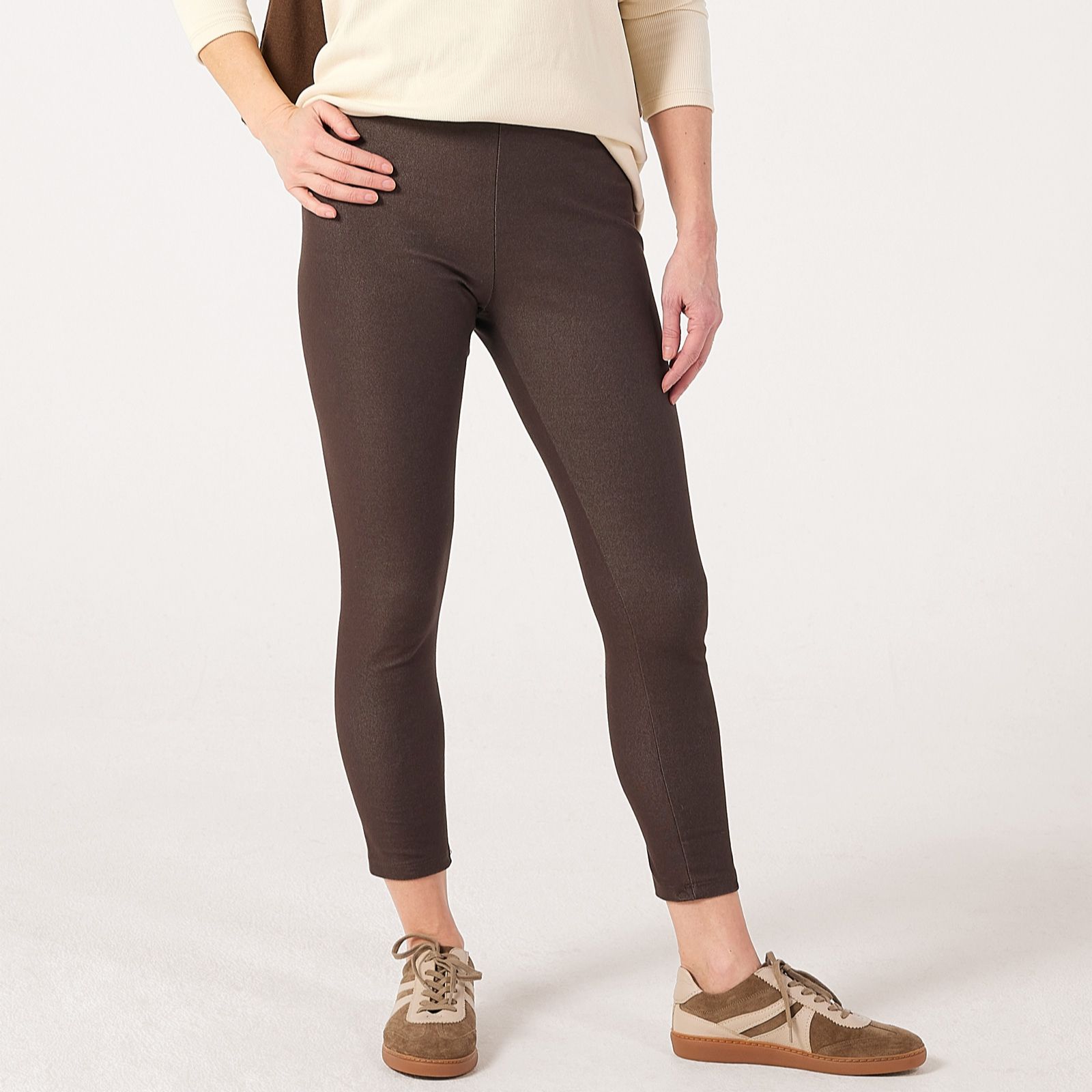 Kim & Co Deluxe Denim Knit Ankle Length Legging