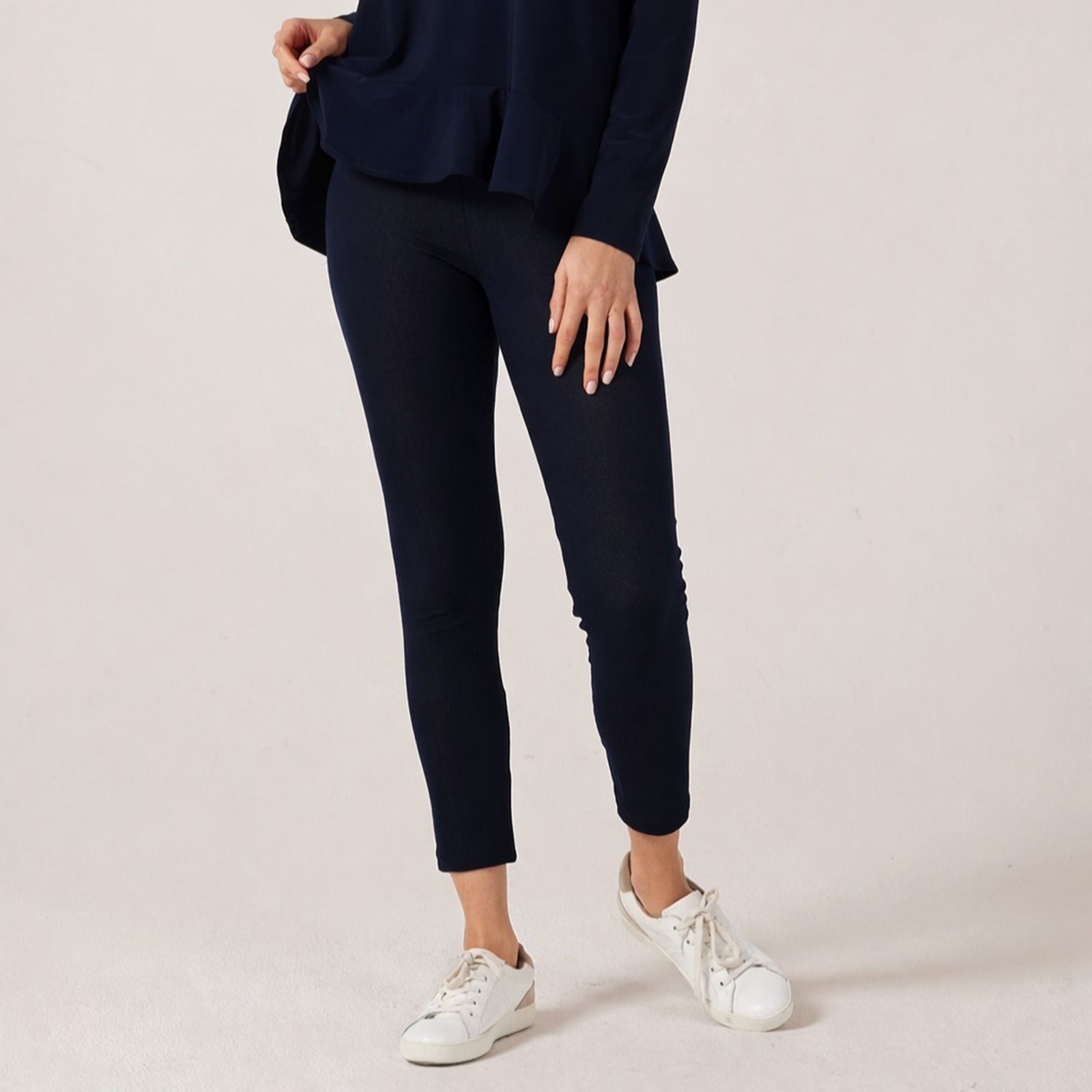 Kim & Co Deluxe Denim Knit Ankle Length Legging
