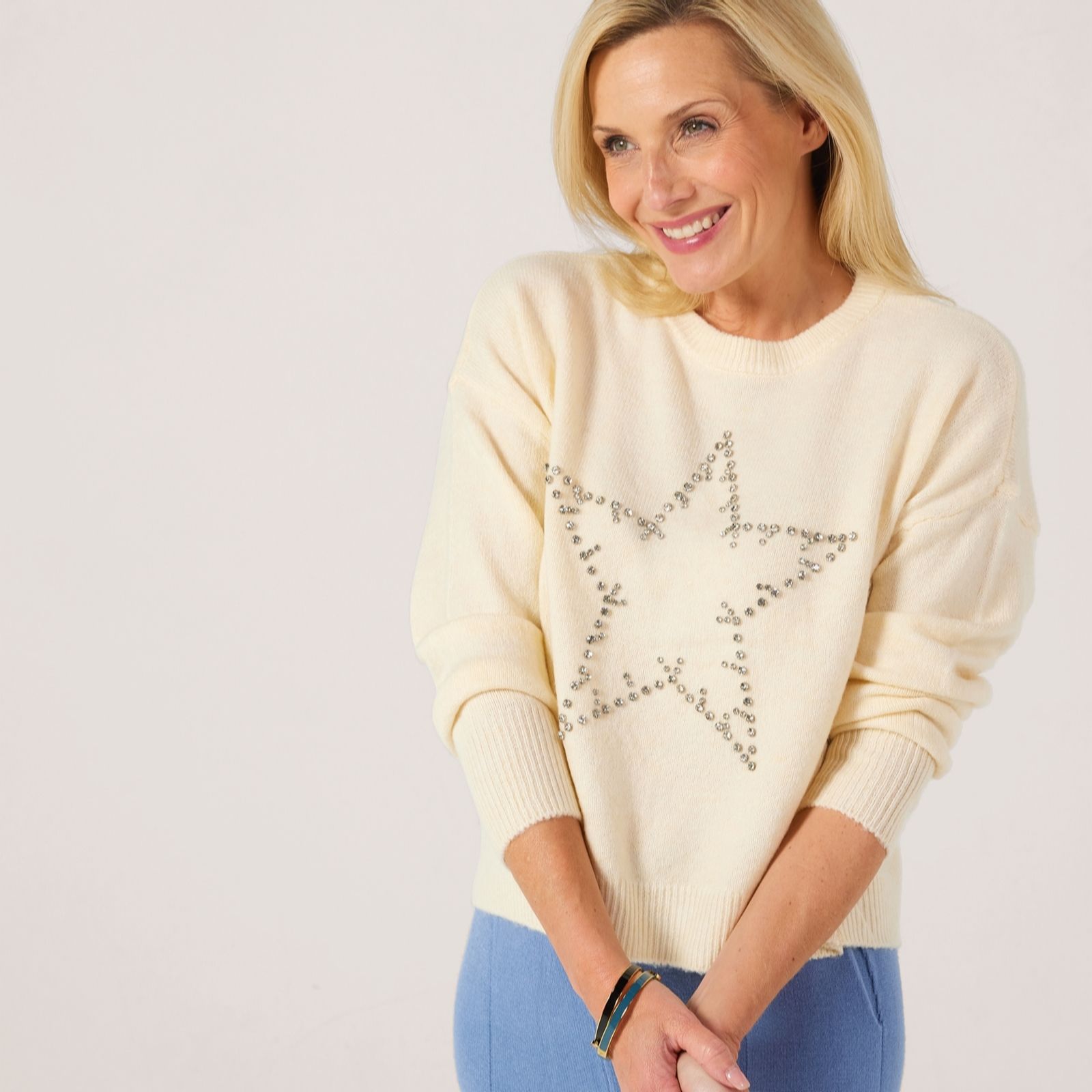 Only Renata Sparkle Star Knitted Jumper