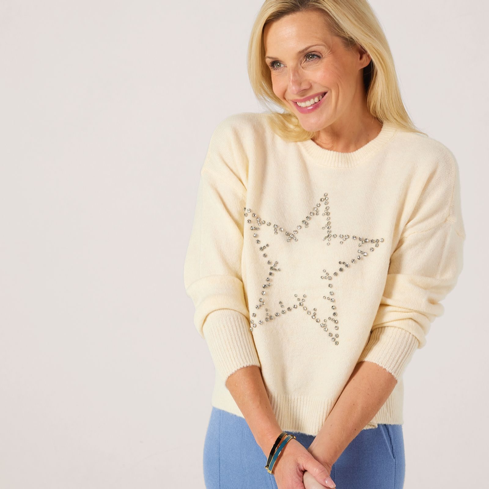 Only Renata Sparkle Star Knitted Jumper