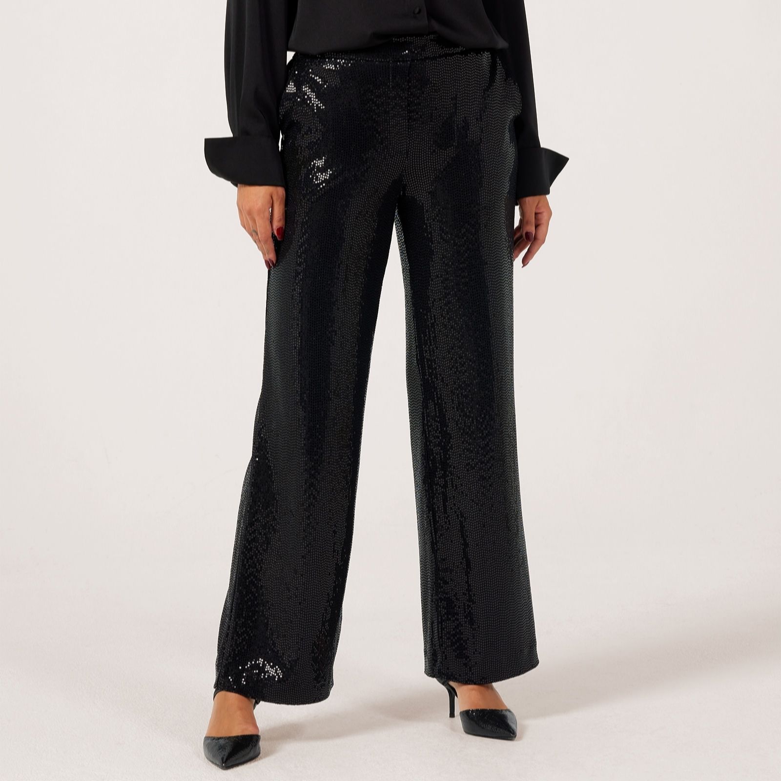 Helene Berman Sparkle Trousers with Stretch Waistband