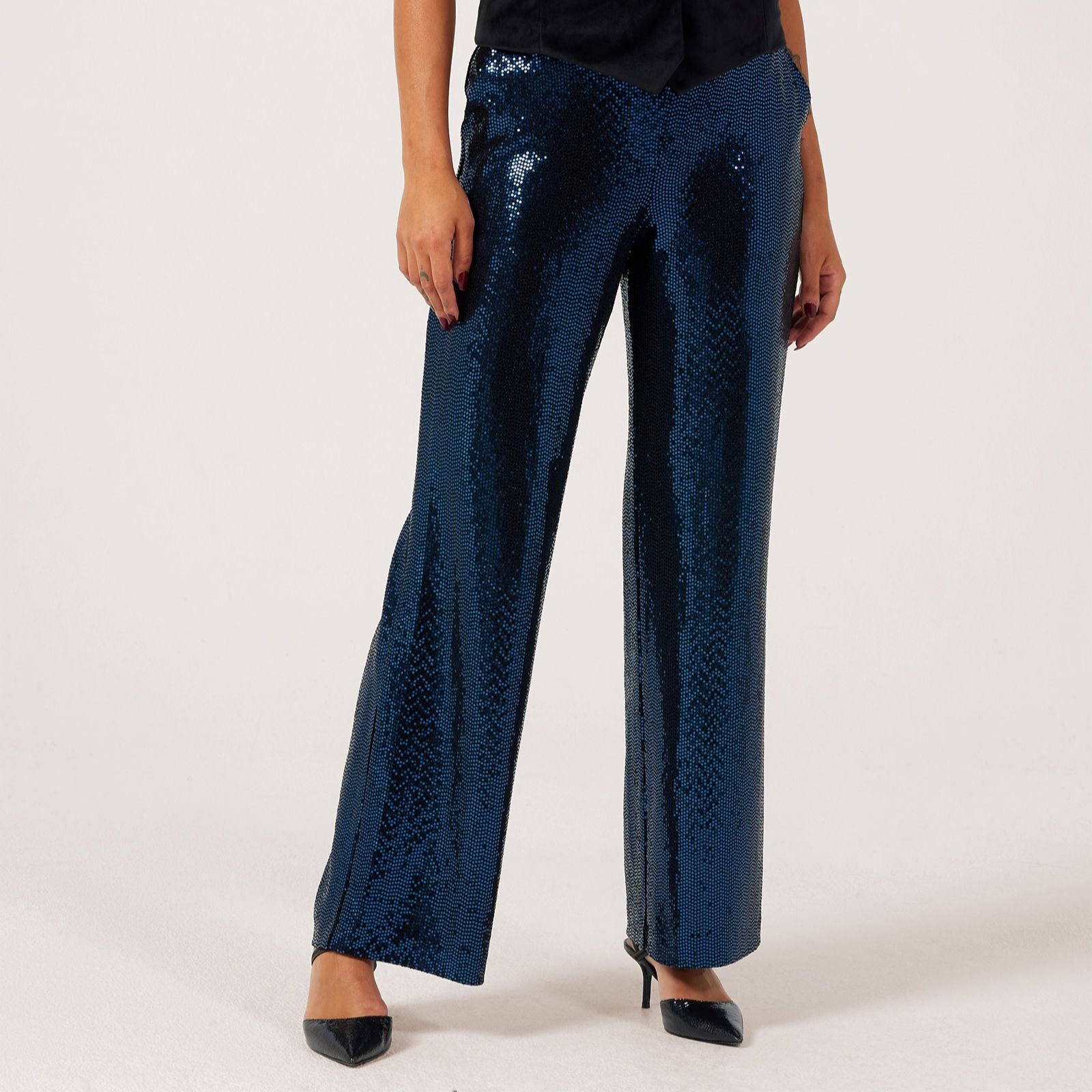 Helene Berman Sparkle Trousers with Stretch Waistband