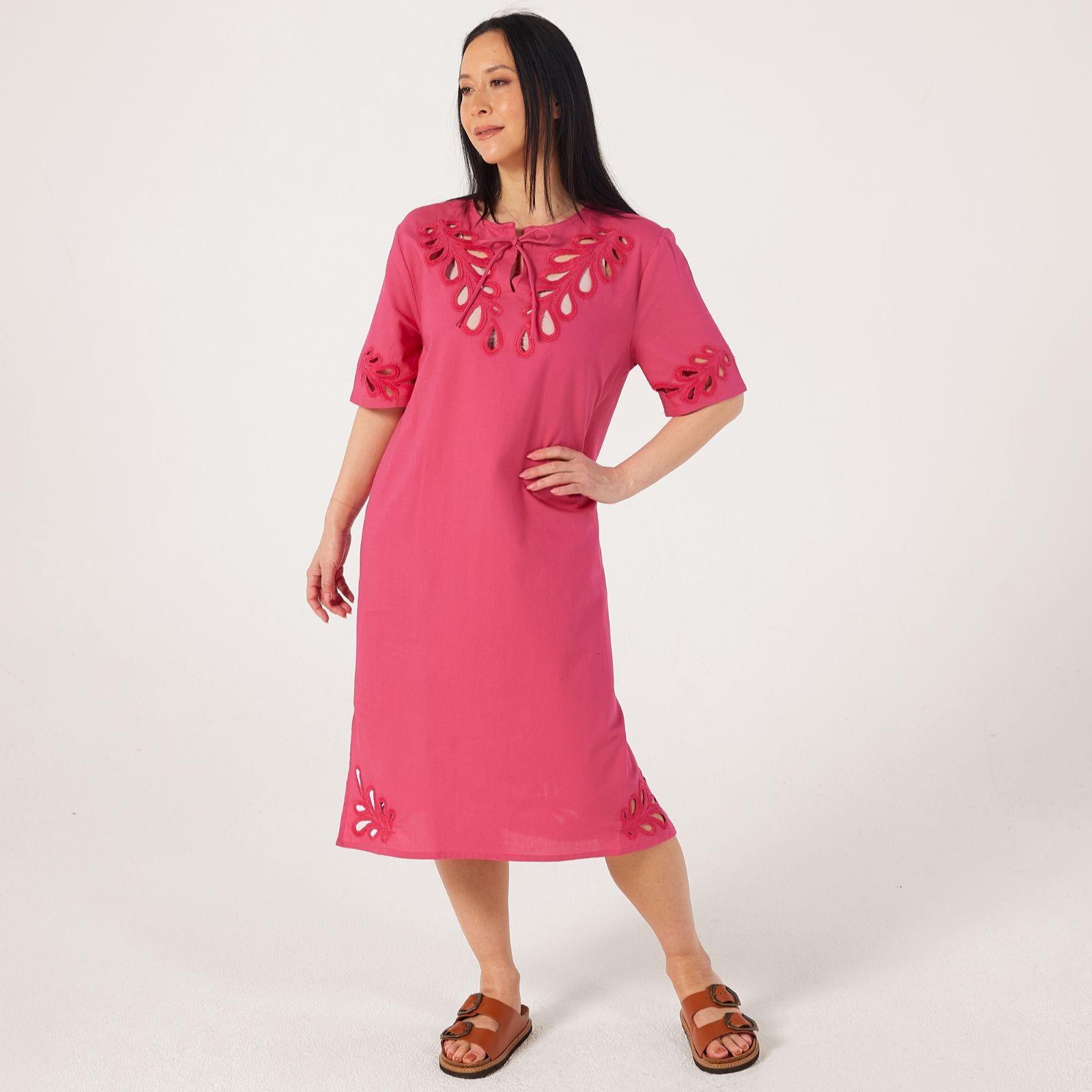 Masai Copenhagen Noretta 100% Cotton Embroided Dress
