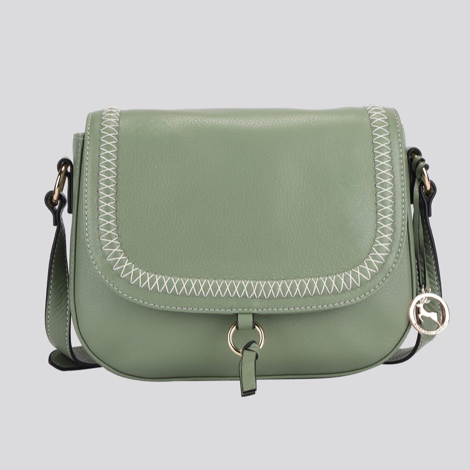 Outlet Ashwood Leather Sienna Saddle Bag