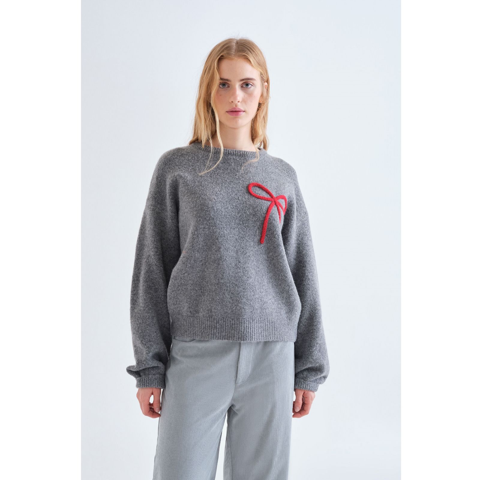 Compania Fantastica Bow Motif Jumper