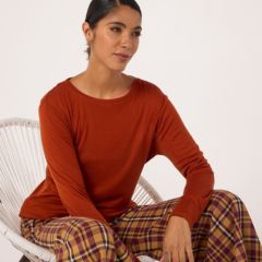Ben de Lisi Wool Tencel Blend Long Sleeve Top
