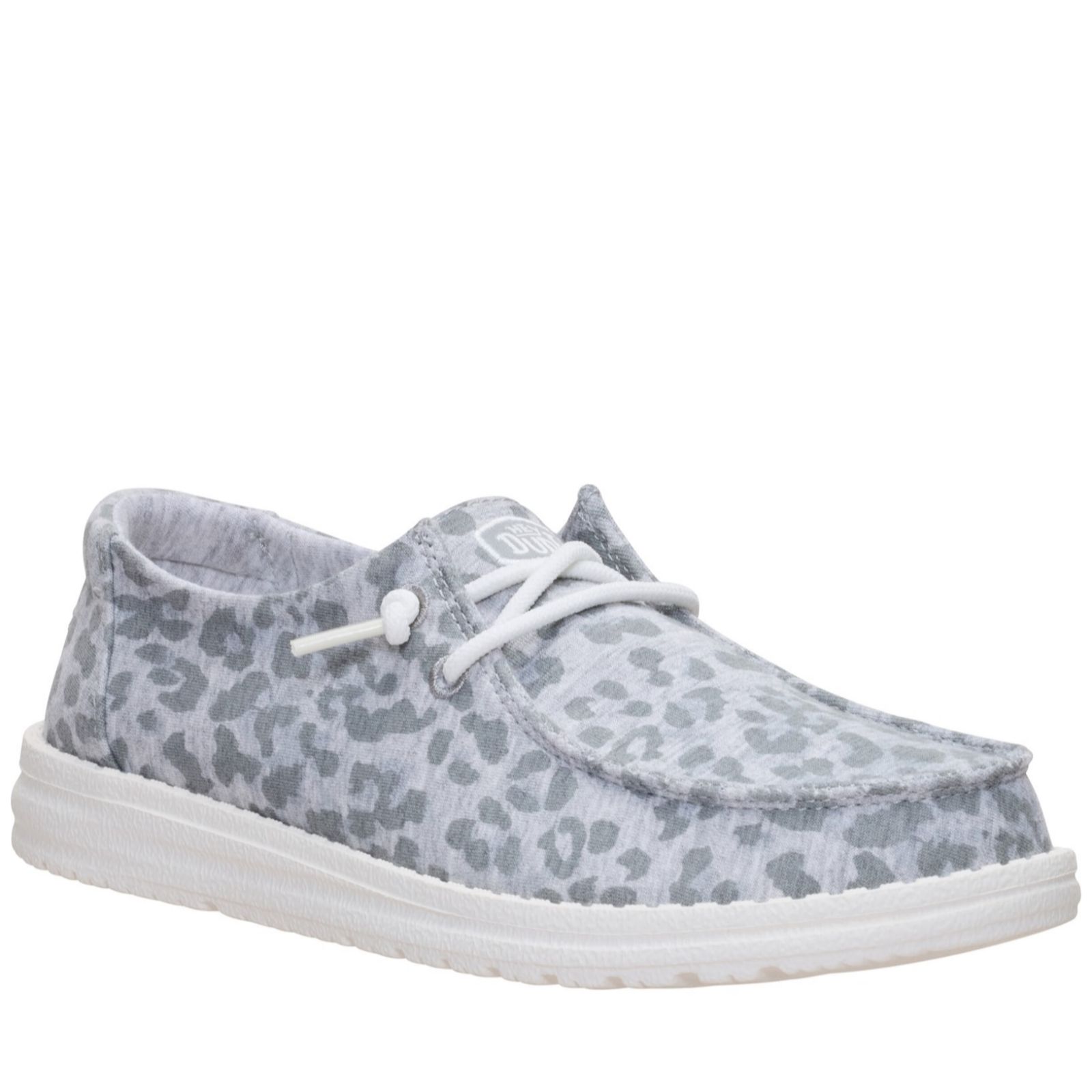 HeyDude Wendy Stretch Jersey Leopard Trainer