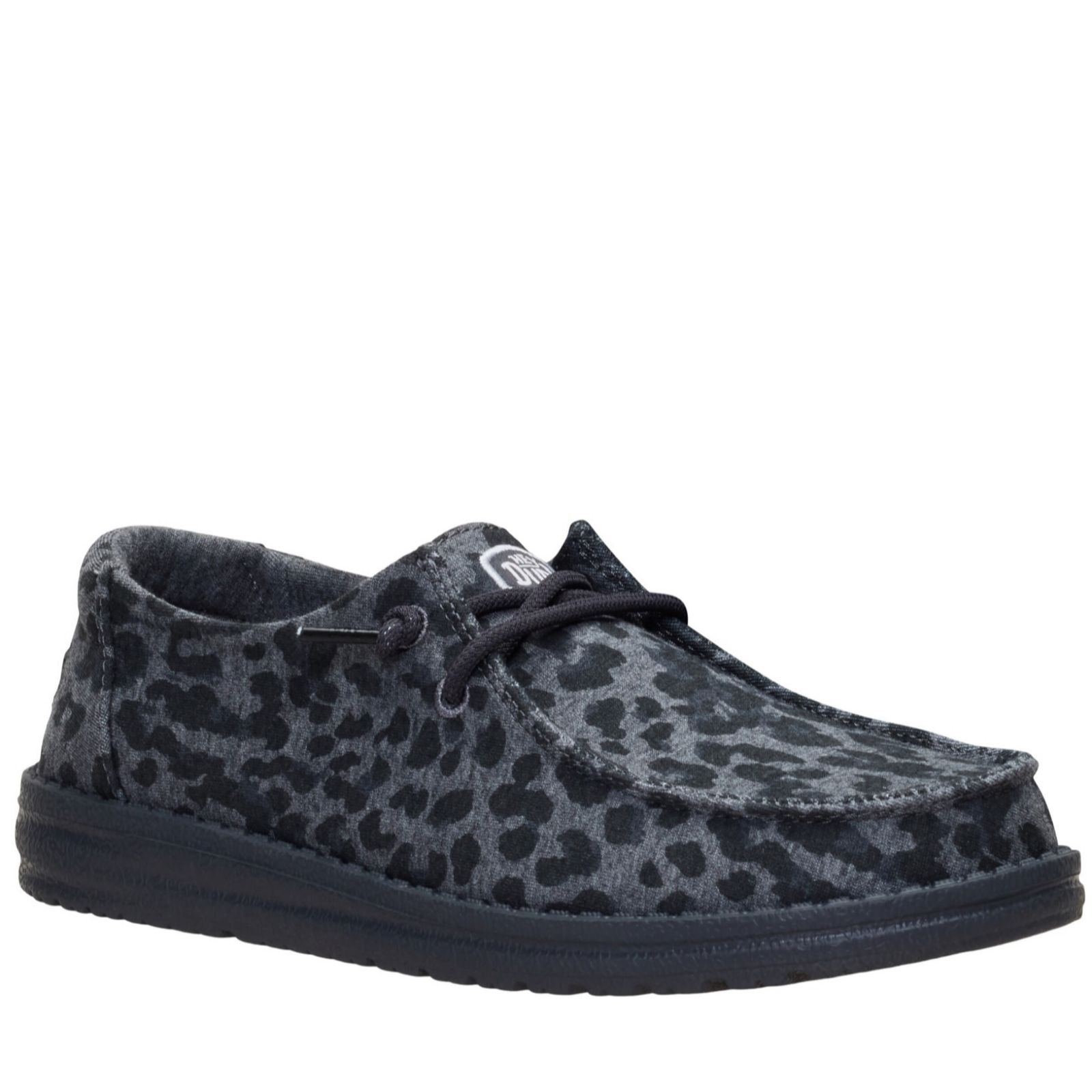 HeyDude Wendy Stretch Jersey Leopard Trainer