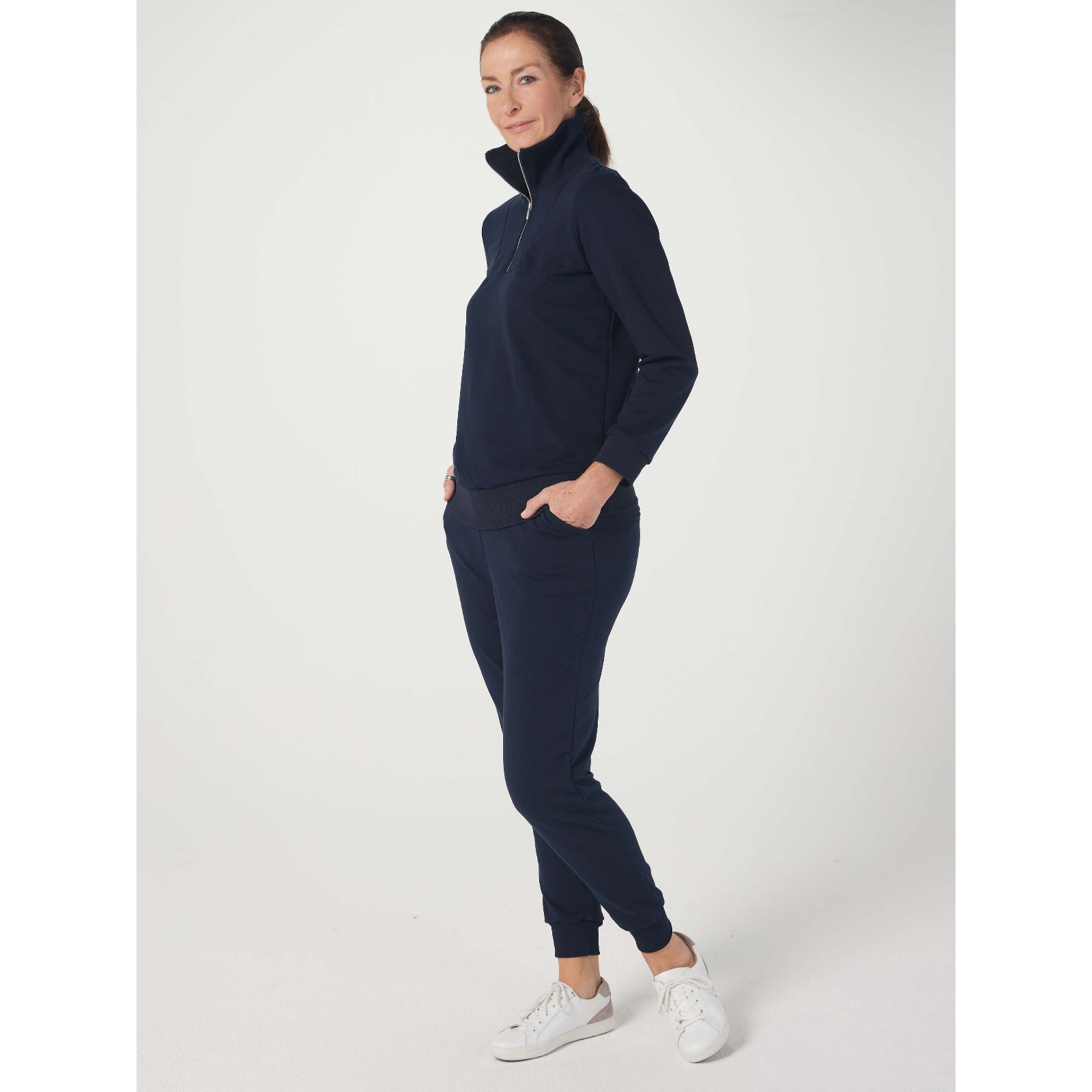 Ruth Langsford Half Zip Sweat Top - QVC UK