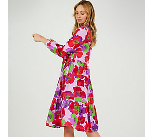Helene Berman Multi Floral Shirt Dress - 404453