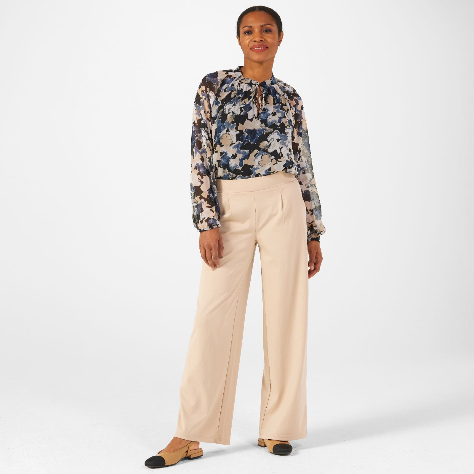 Qvc iman palazzo sales pants