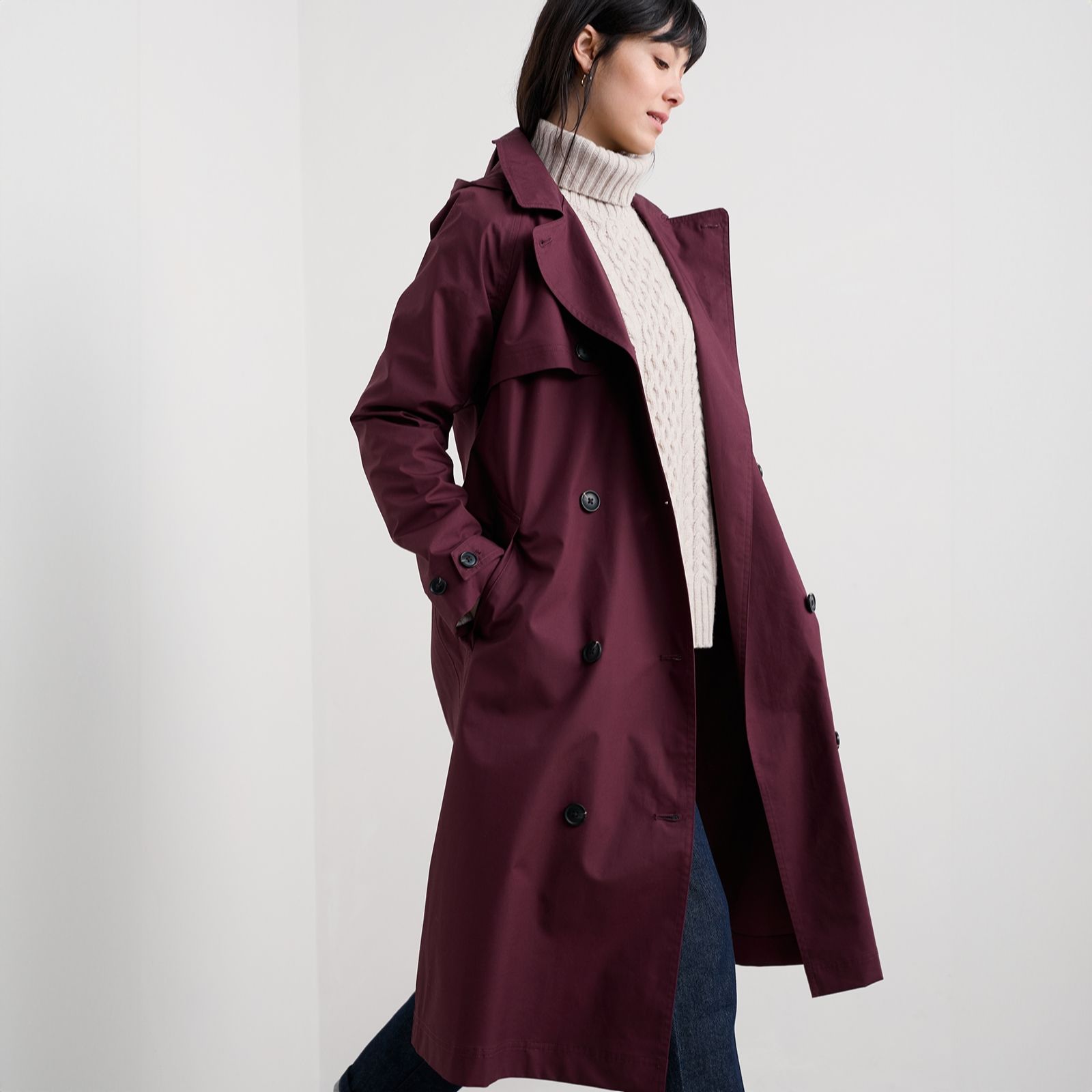 Seasalt Cornwall Penweathers Waterproof Trench Coat