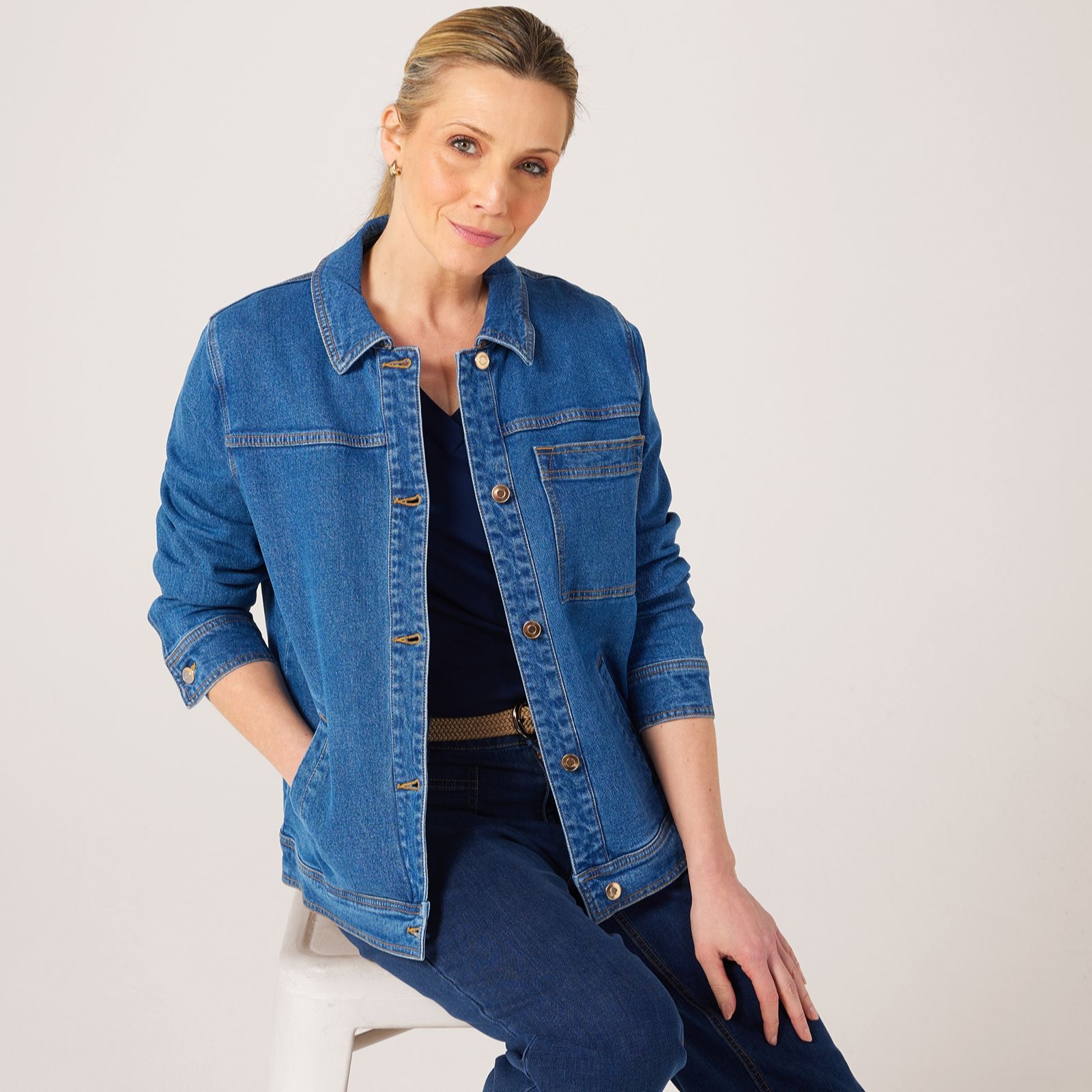 Ruth Langsford Denim Pocket Detail Jacket