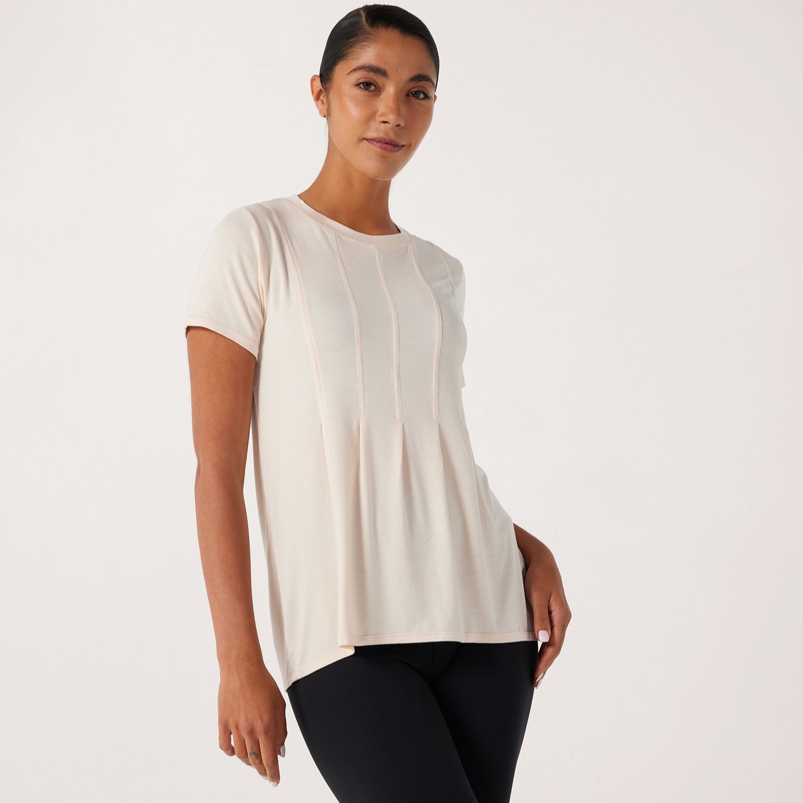 Cuddl Dudds Soft Stretch Peplum Tee