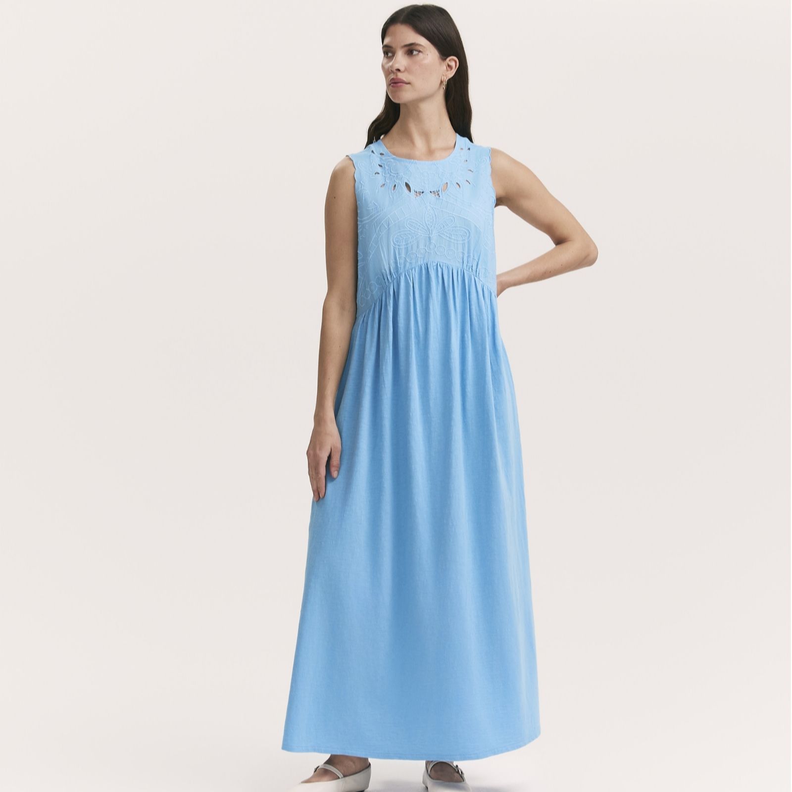 Finery London Liberte Cambric Cotton Dress