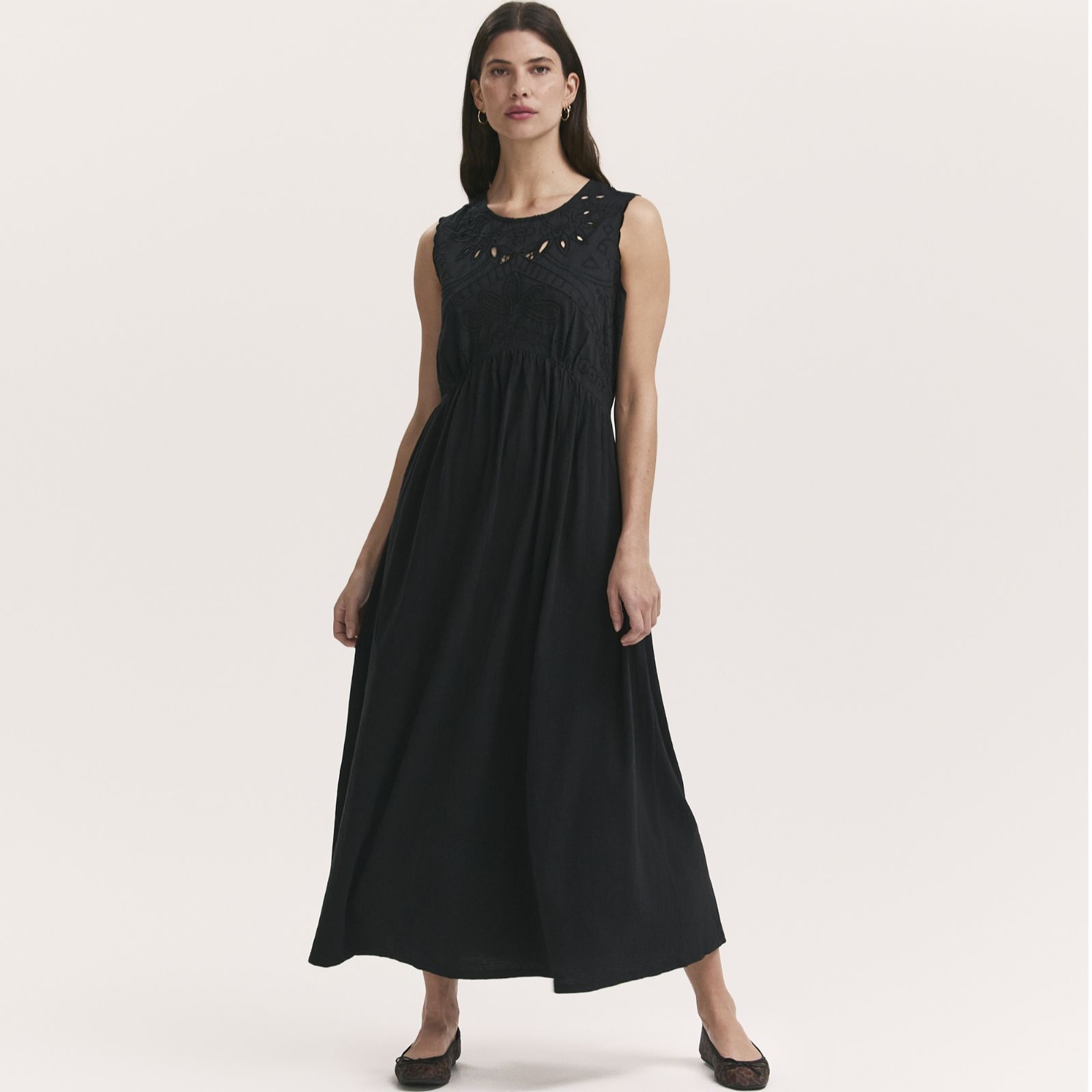 Finery London Liberte Cambric Cotton Dress