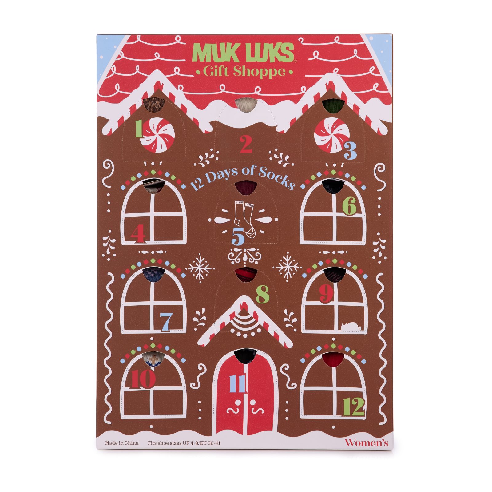 Muk Luks Women's 12 Days of Christmas Socks