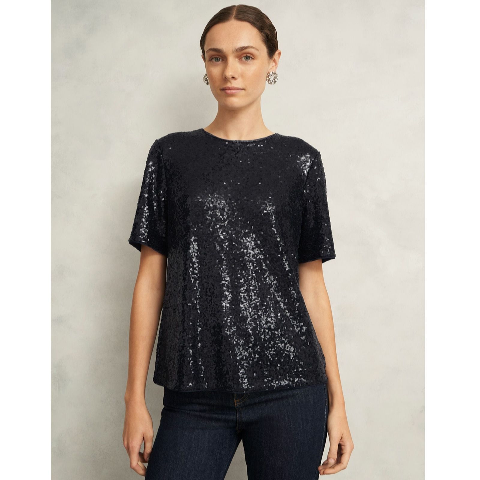 Hobbs London Lilibet Sequin Top