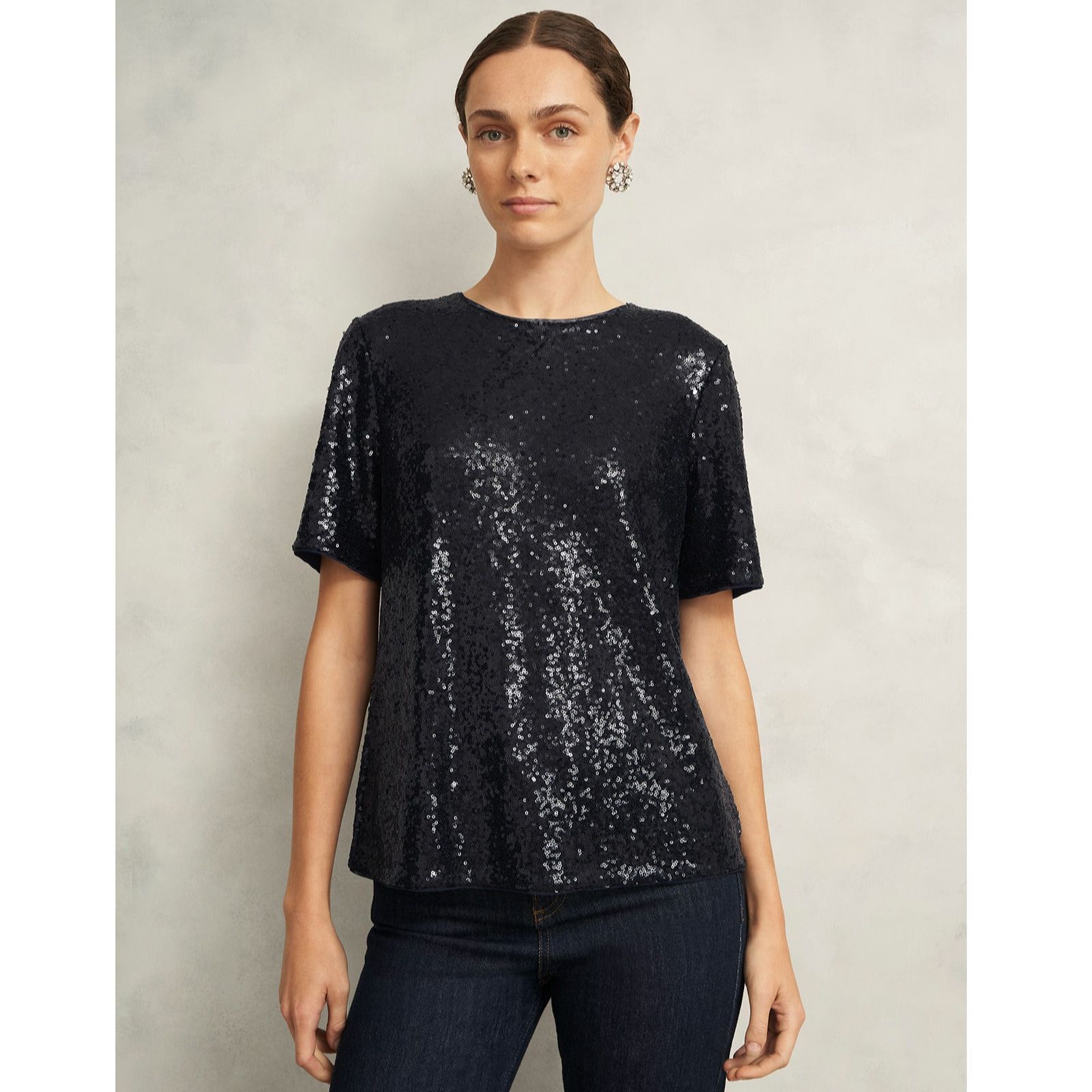 Hobbs London Lilibet Sequin Top