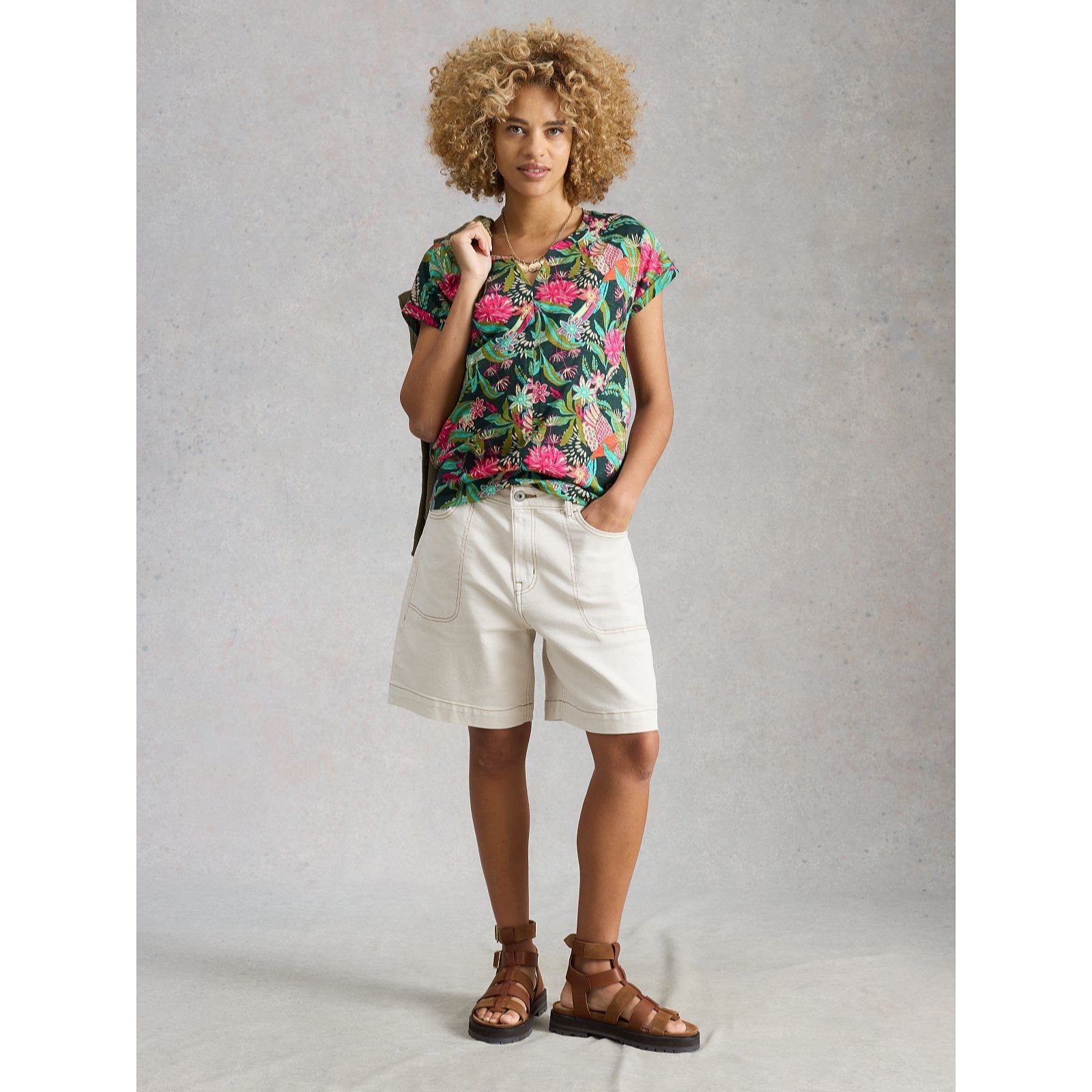 White Stuff Nelly Notch Neck Tee