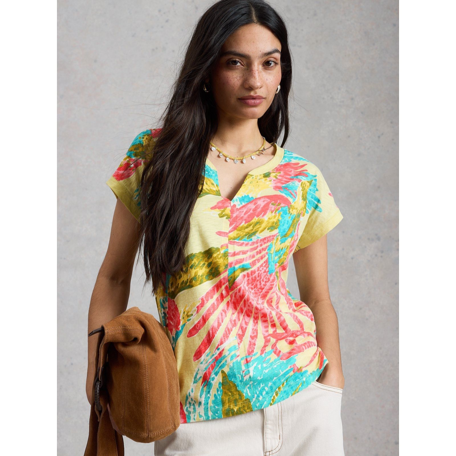 White Stuff Nelly Notch Neck Tee