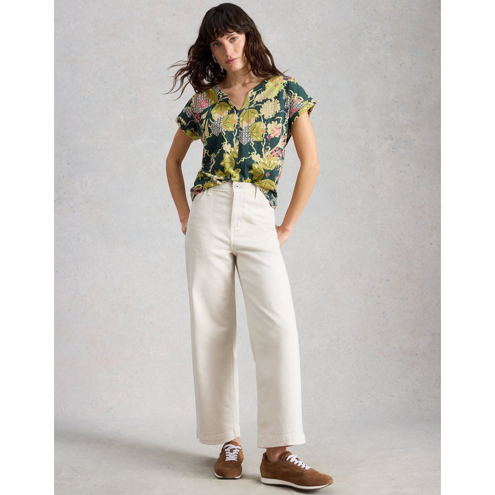 White Stuff Nelly Notch Neck Tee