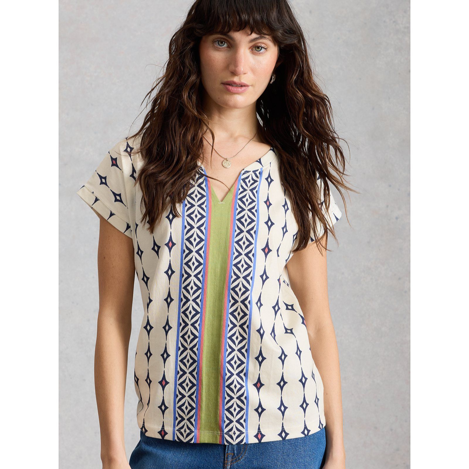 White Stuff Nelly Notch Neck Tee