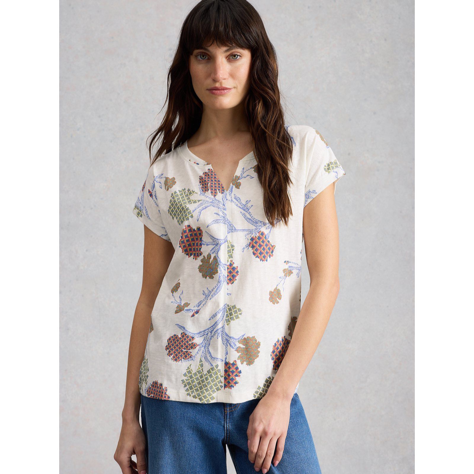 White Stuff Nelly Notch Neck Tee