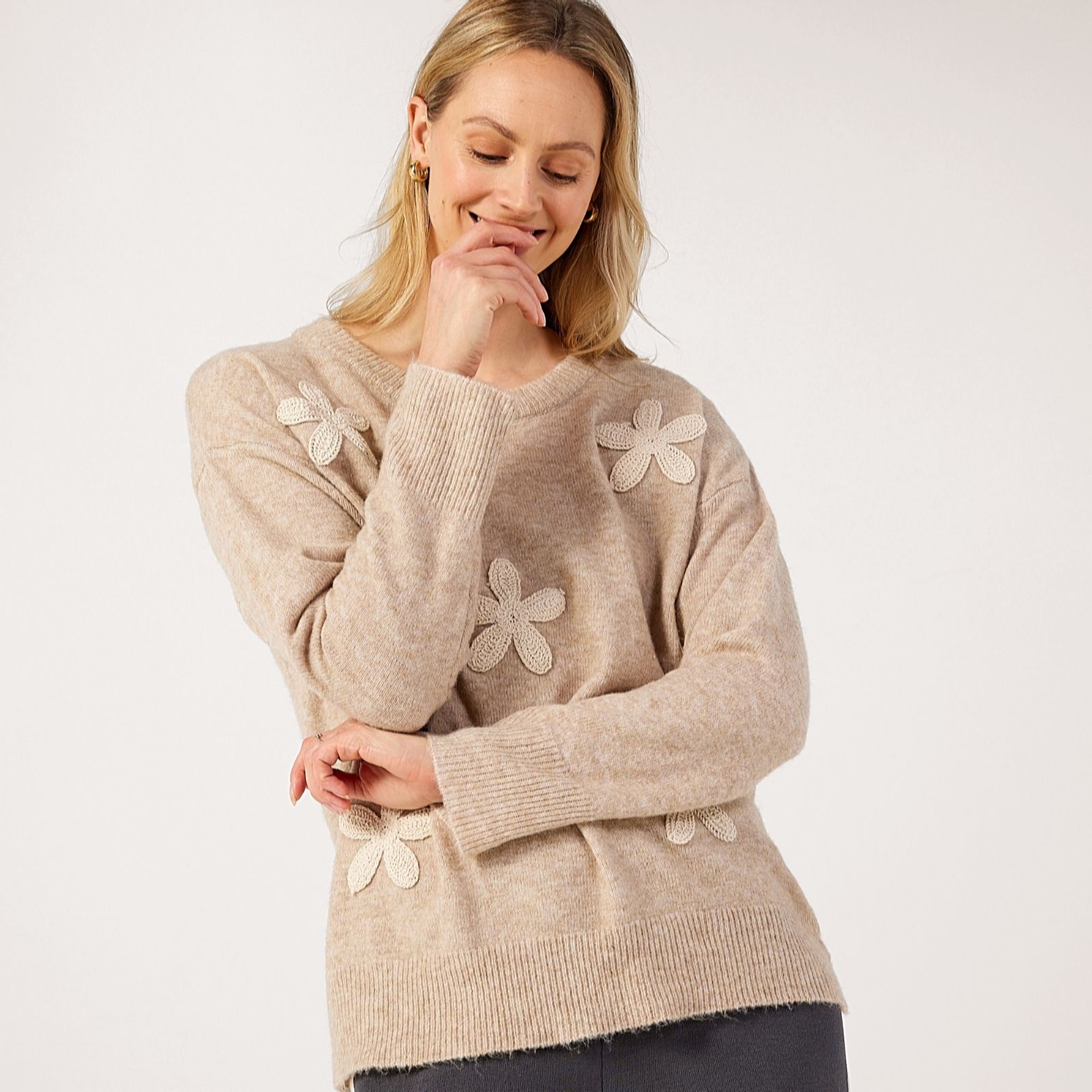 Izabel London Floral Jumper