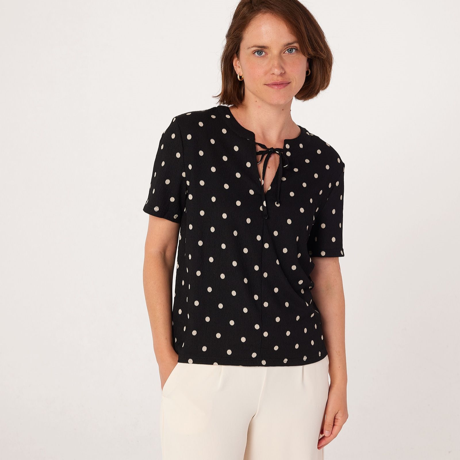 JDY Debbie Tie Neck Blouse