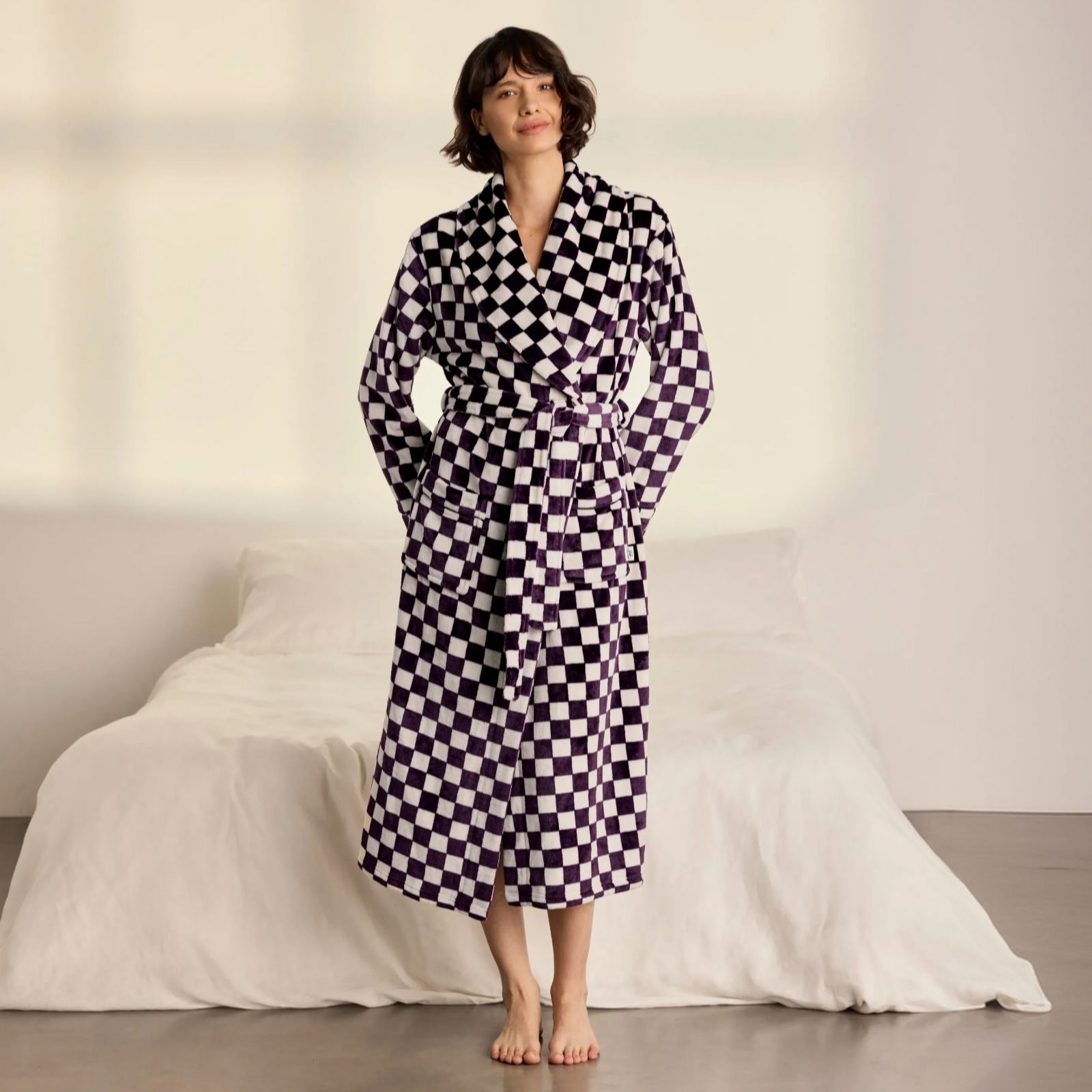 Chelsea Peers Checkerboard Dressing Gown