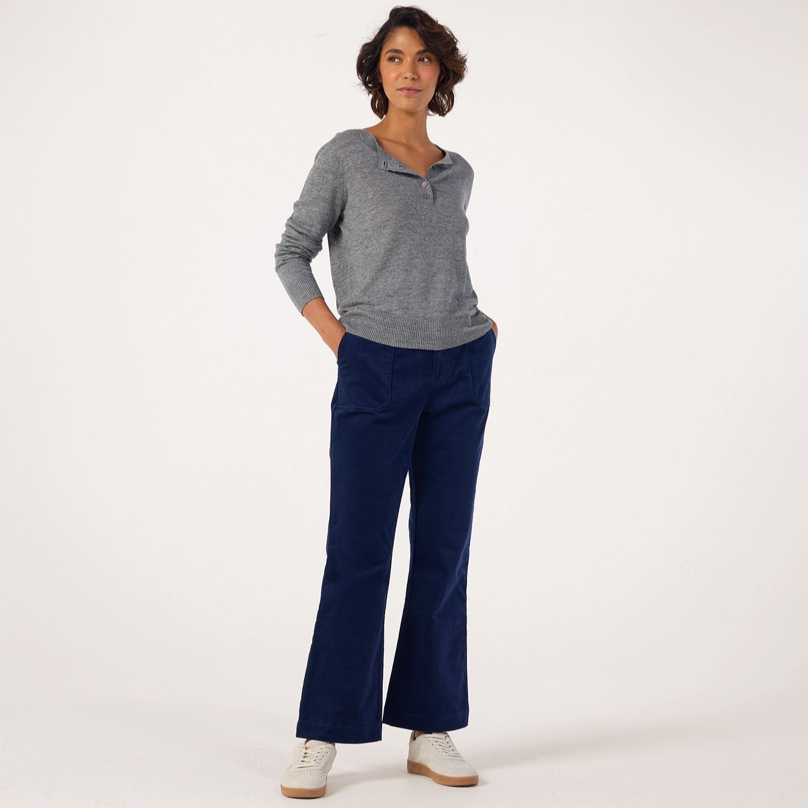 Ben de Lisi Corduroy Flare Trouser Petite