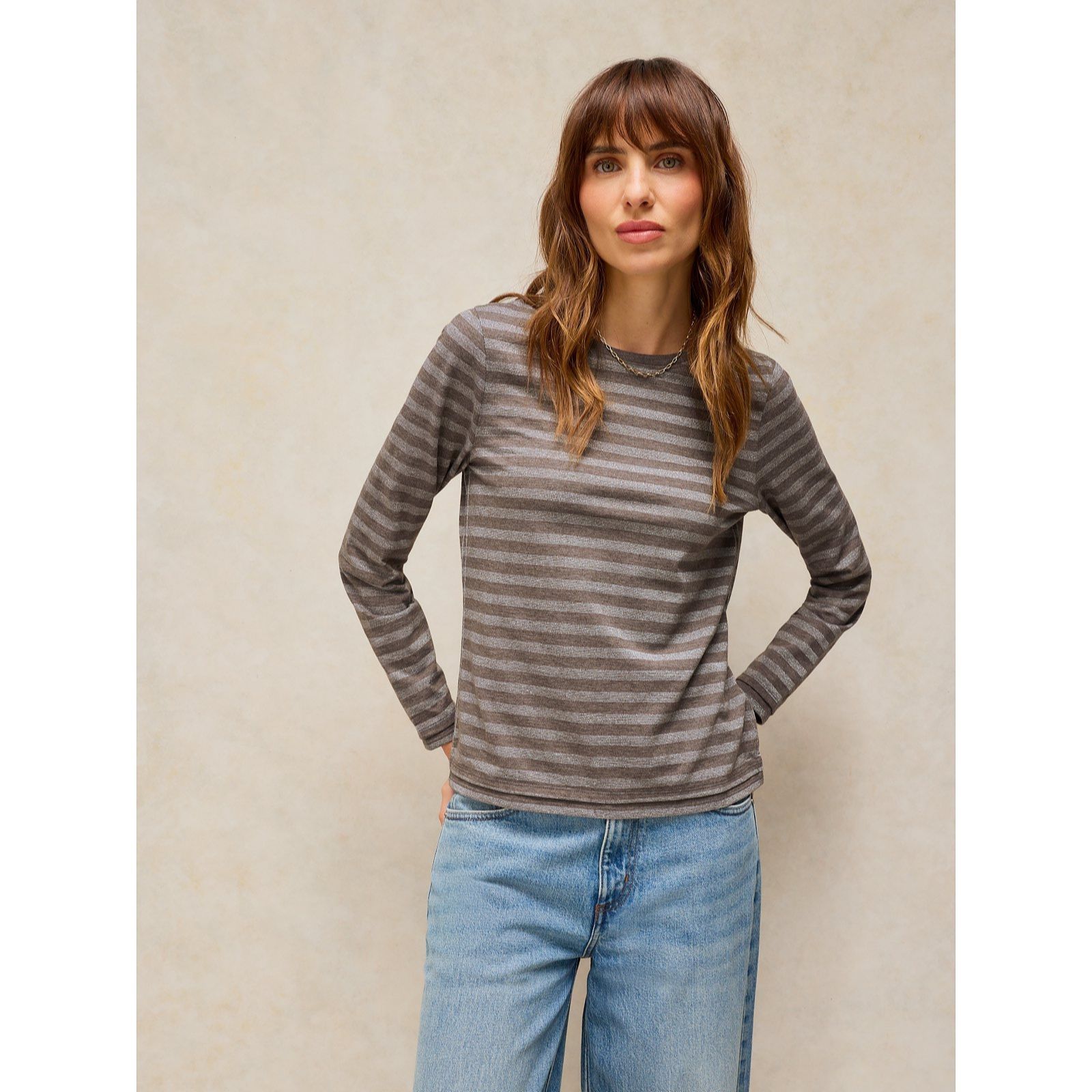 White Stuff Clara Stripe Sparkle Tee
