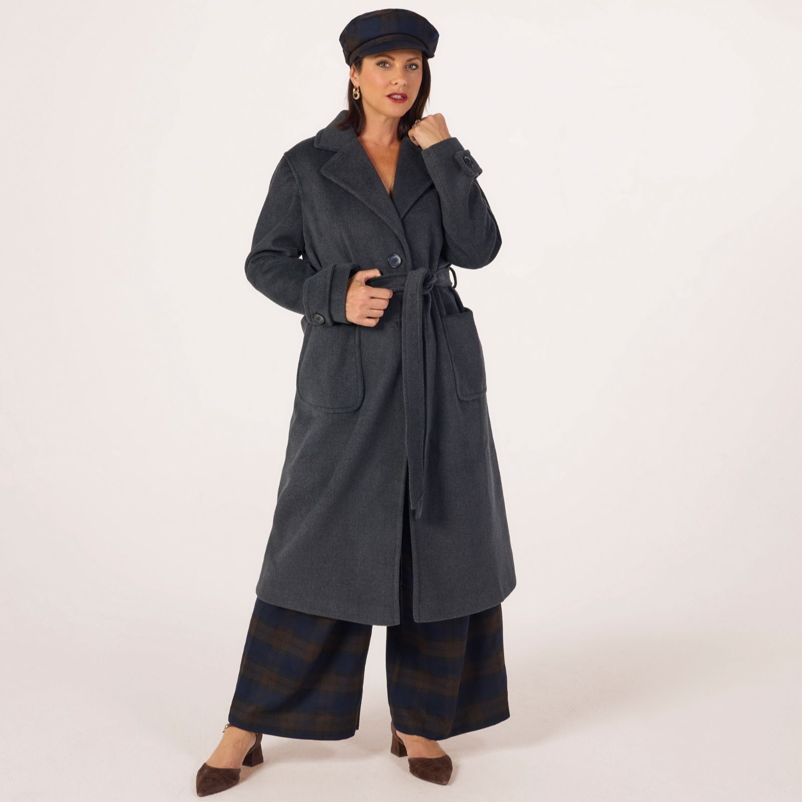 Helene Berman x Katy Wrap Full Length Coat
