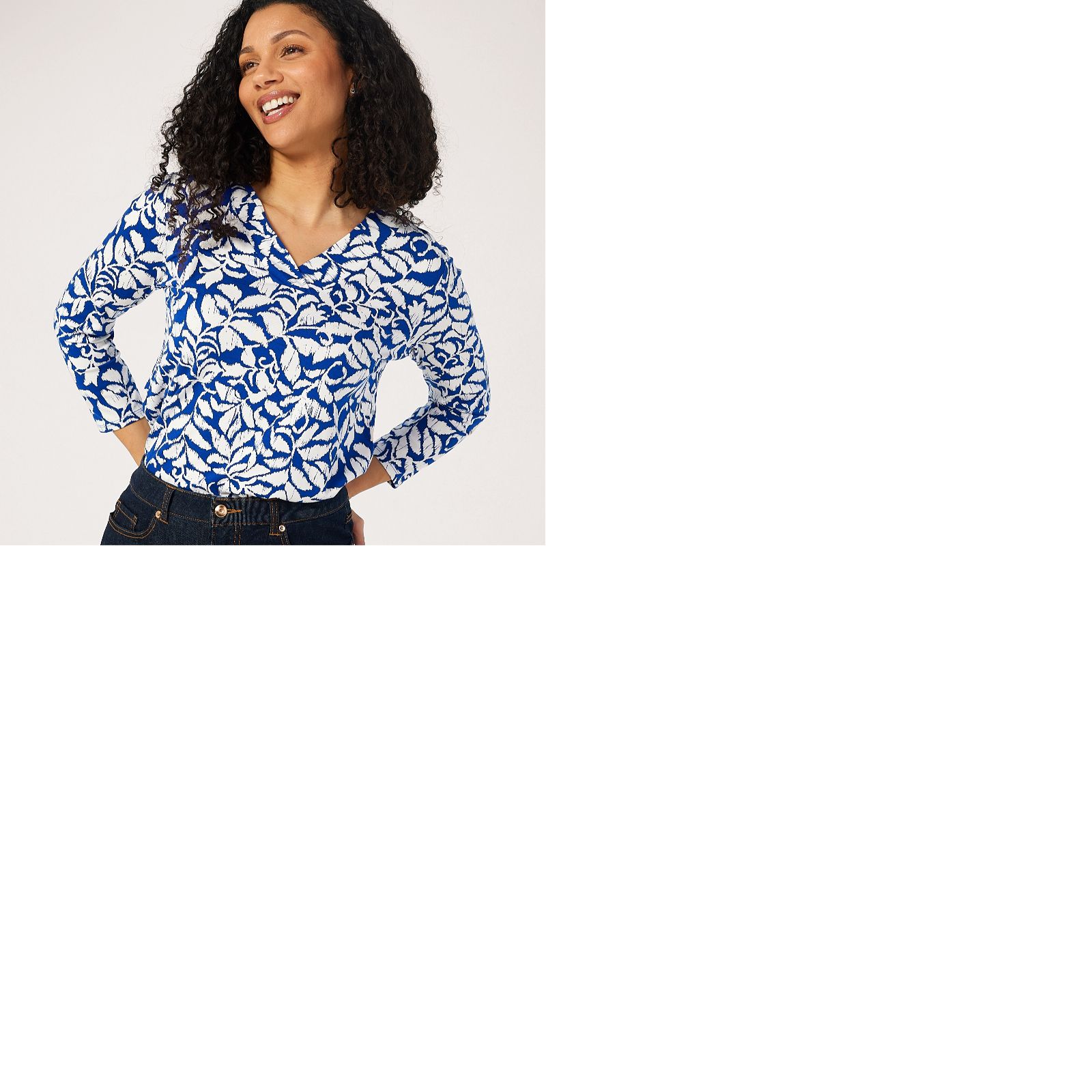 Ruth Langsford V neck Printed top