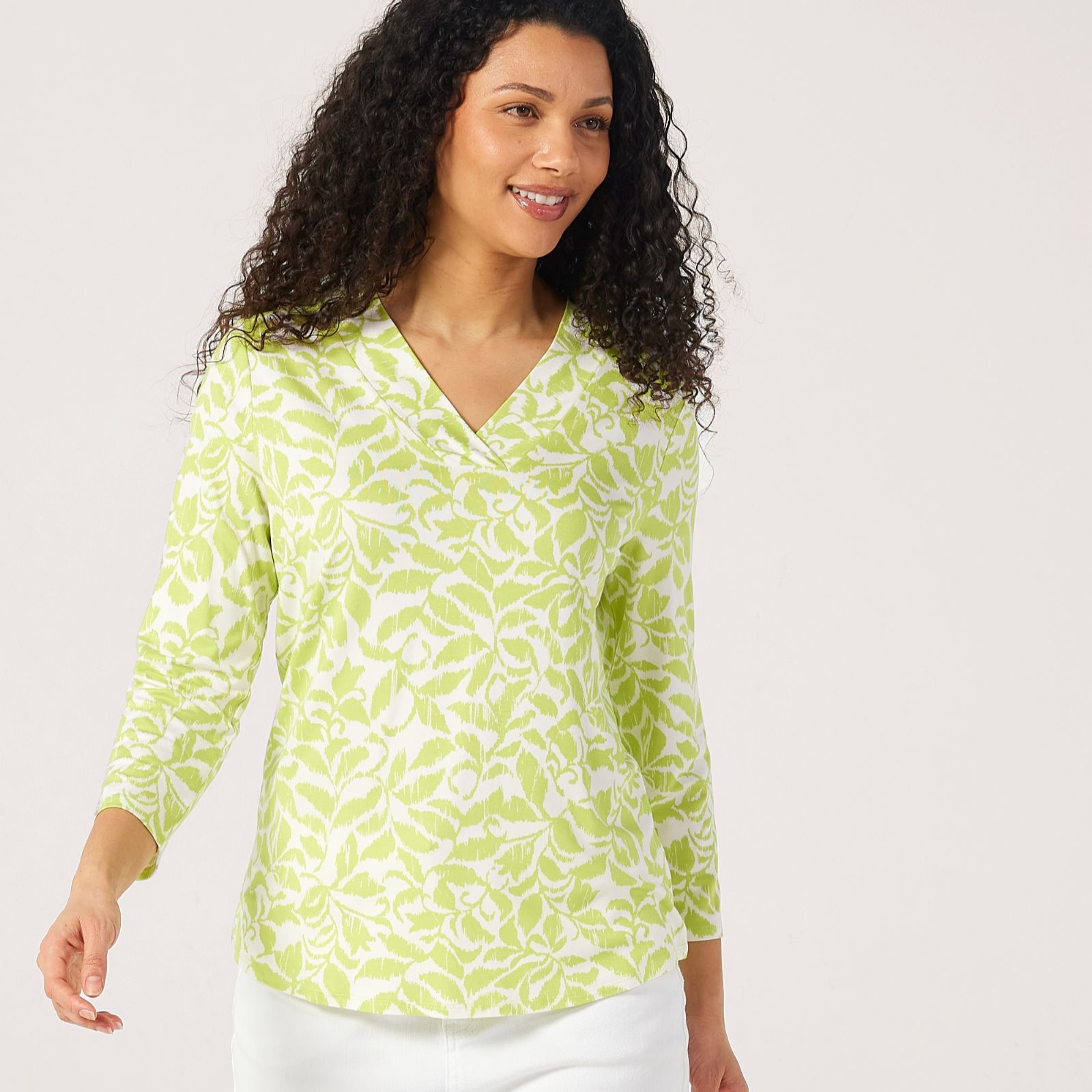 Ruth Langsford V neck Printed top