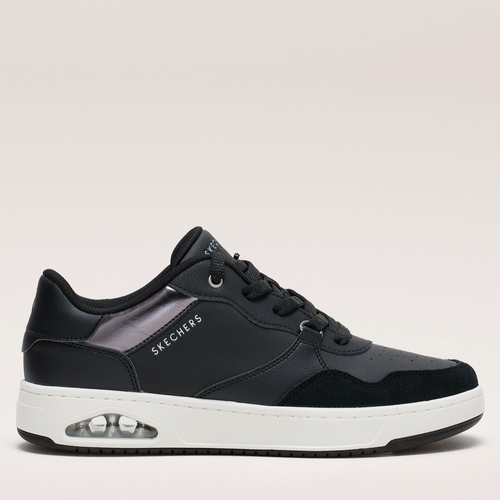 Skechers Uno Ctl Subtle Shimmer Lace Up Trainer