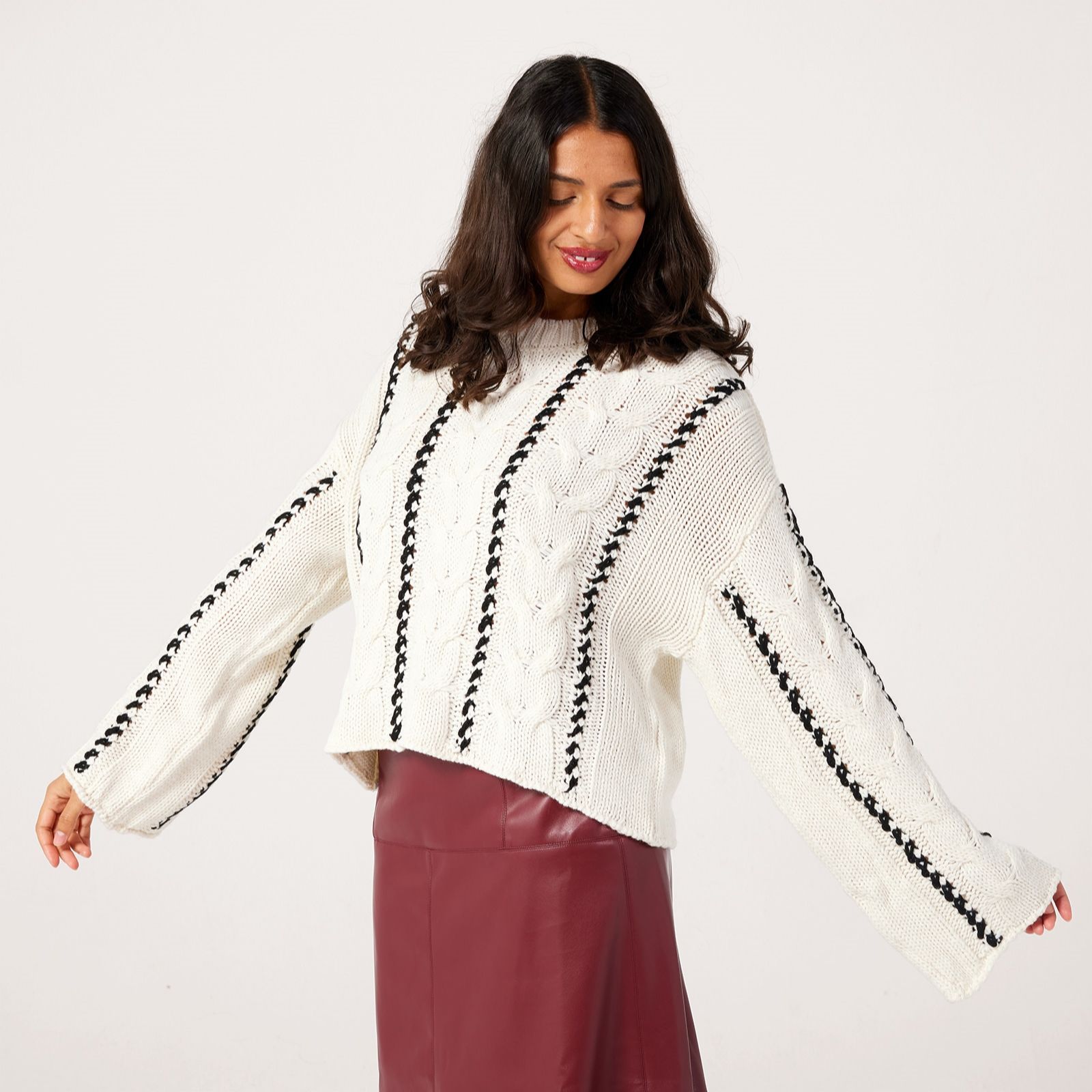 Only Tessa Cable Stitch Knitted Jumper