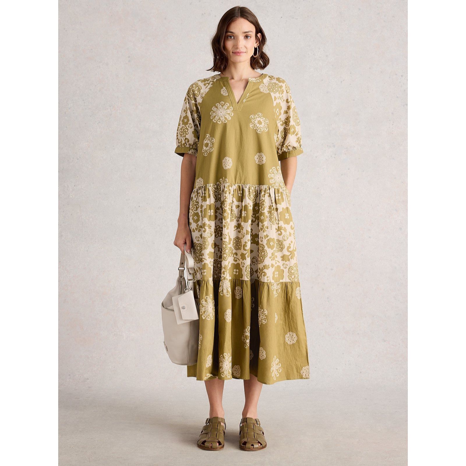White Stuff Eva Mixed Print Dress