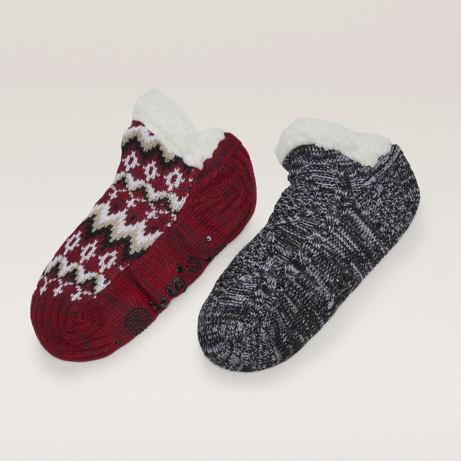 Muk Luks 2 Pair Pack Shortie Cabin Socks
