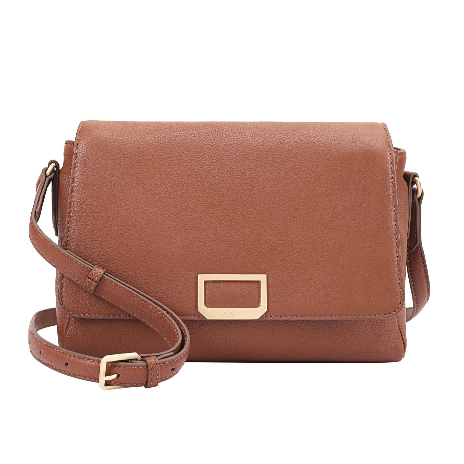 Ruth Langsford Leather Flap-Over Cross-Body Bag