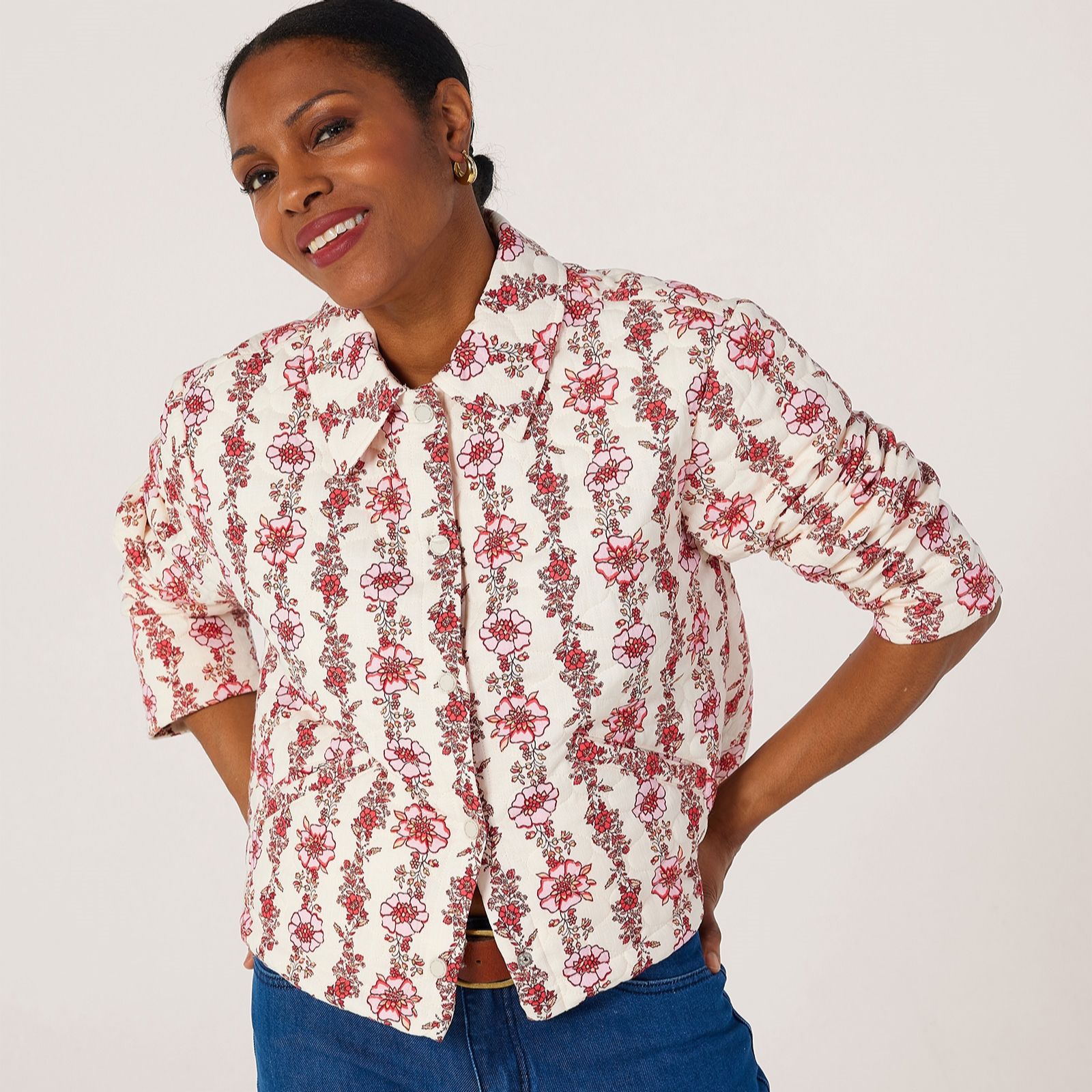 Only Biana Printed Quilted Jacket