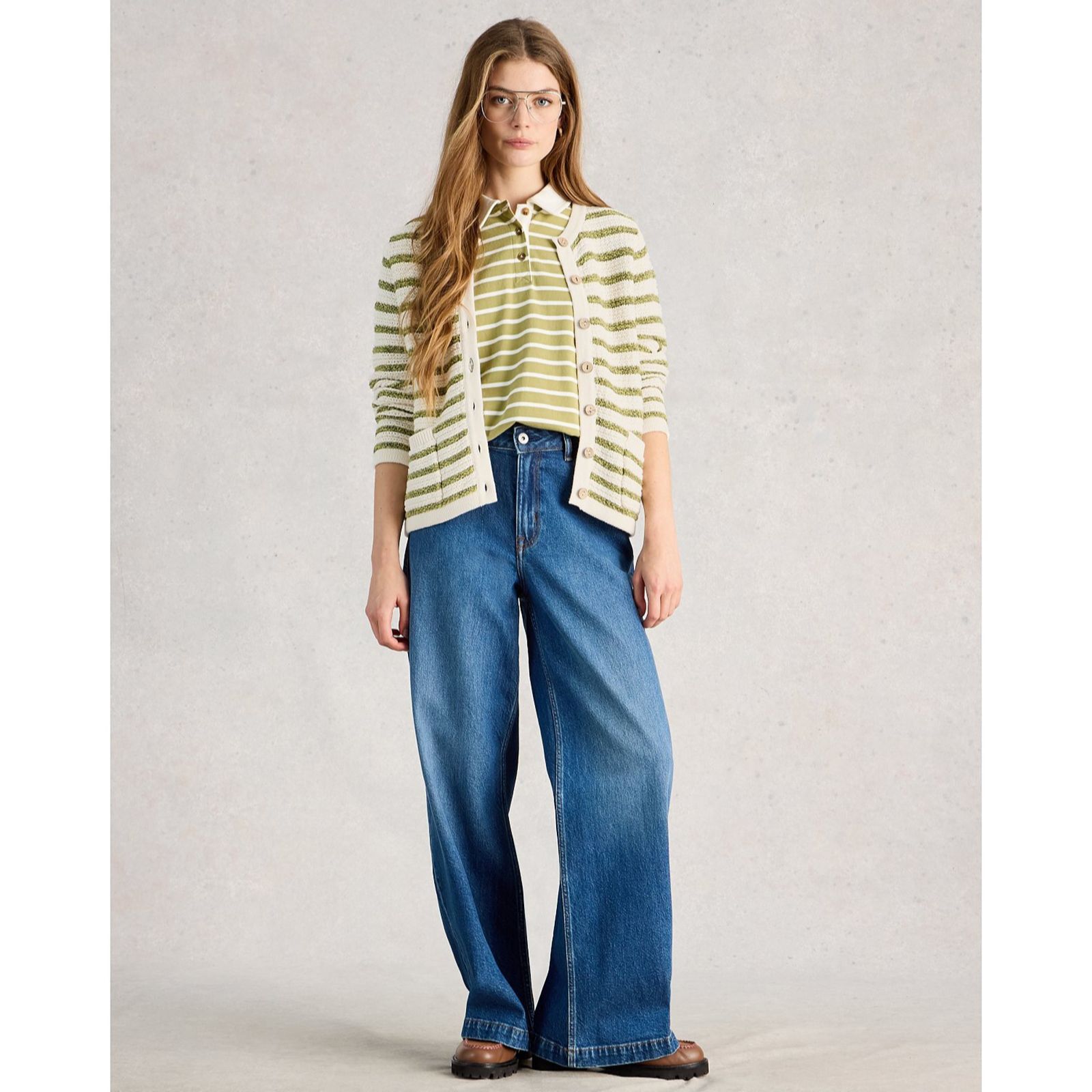 White Stuff Belle Stripe Cardigan